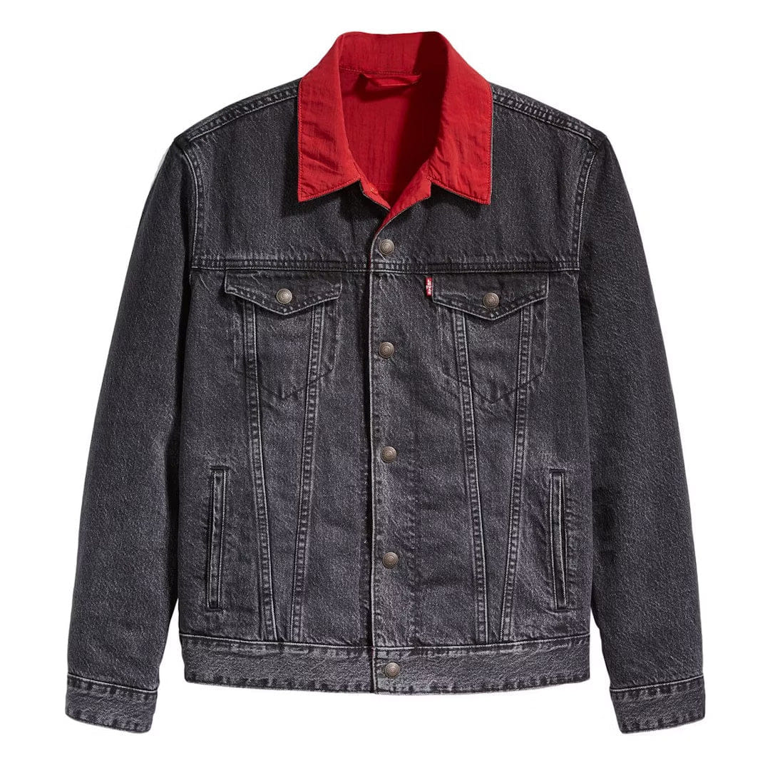 Air Jordan Jordan Levis Reversible Trucker Jacket Black/Red