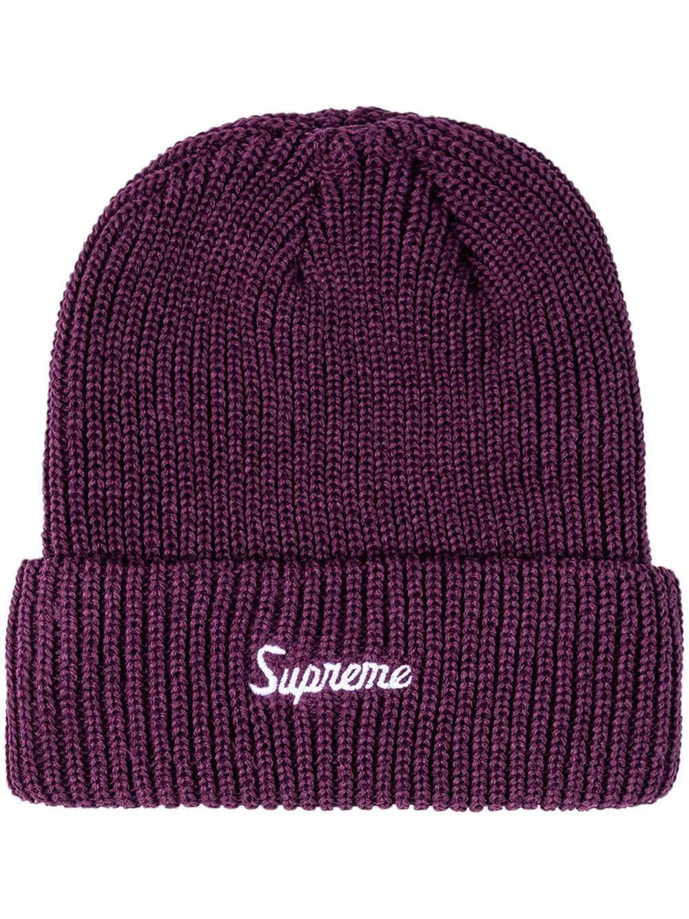 Supreme Loose Gauge Beanie Purple
