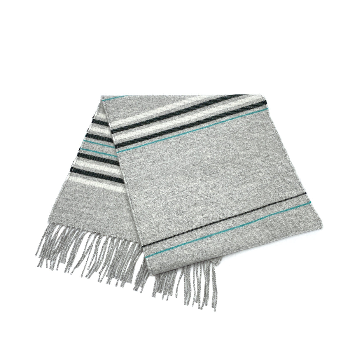 HERMES ROCABAR WINTER SCARF GRIS CHINE CASHMERE ACCESSORY 90309827