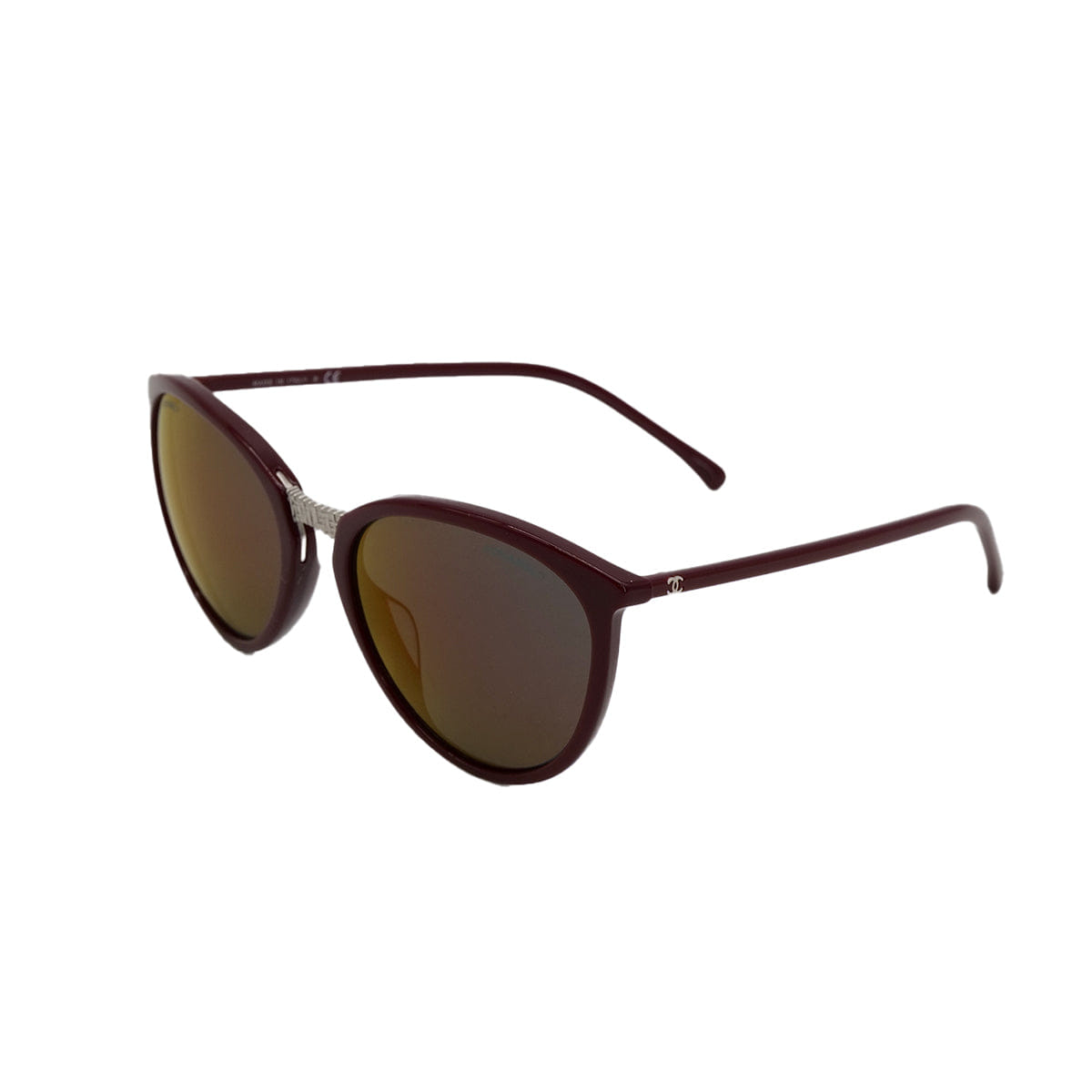 CHANEL SUNGLASSES COCOMARK RED SILVER EYEWEAR 90322165