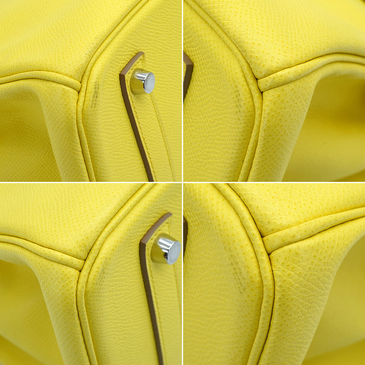 HERMES BIRKIN 35 LIME EPSOM HAND BAG 2013 SQUARE Q PALLADIUM HARDWARE 90334301