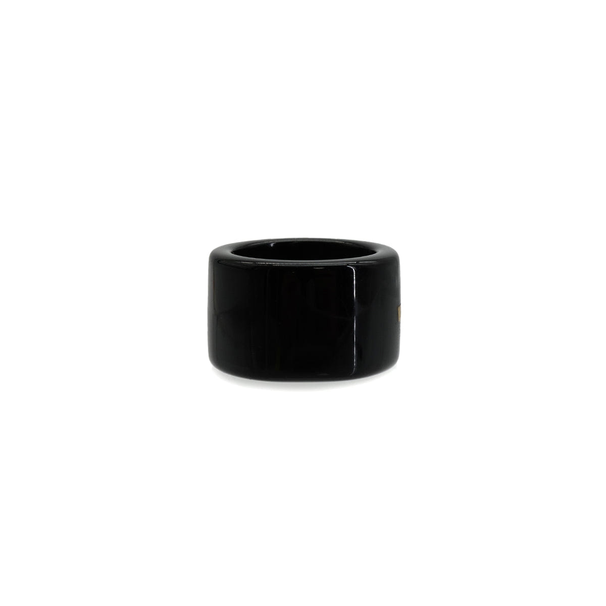CHANEL COCOMARK RING BLACK PLASTIC ACCESSORY 01A 90330670