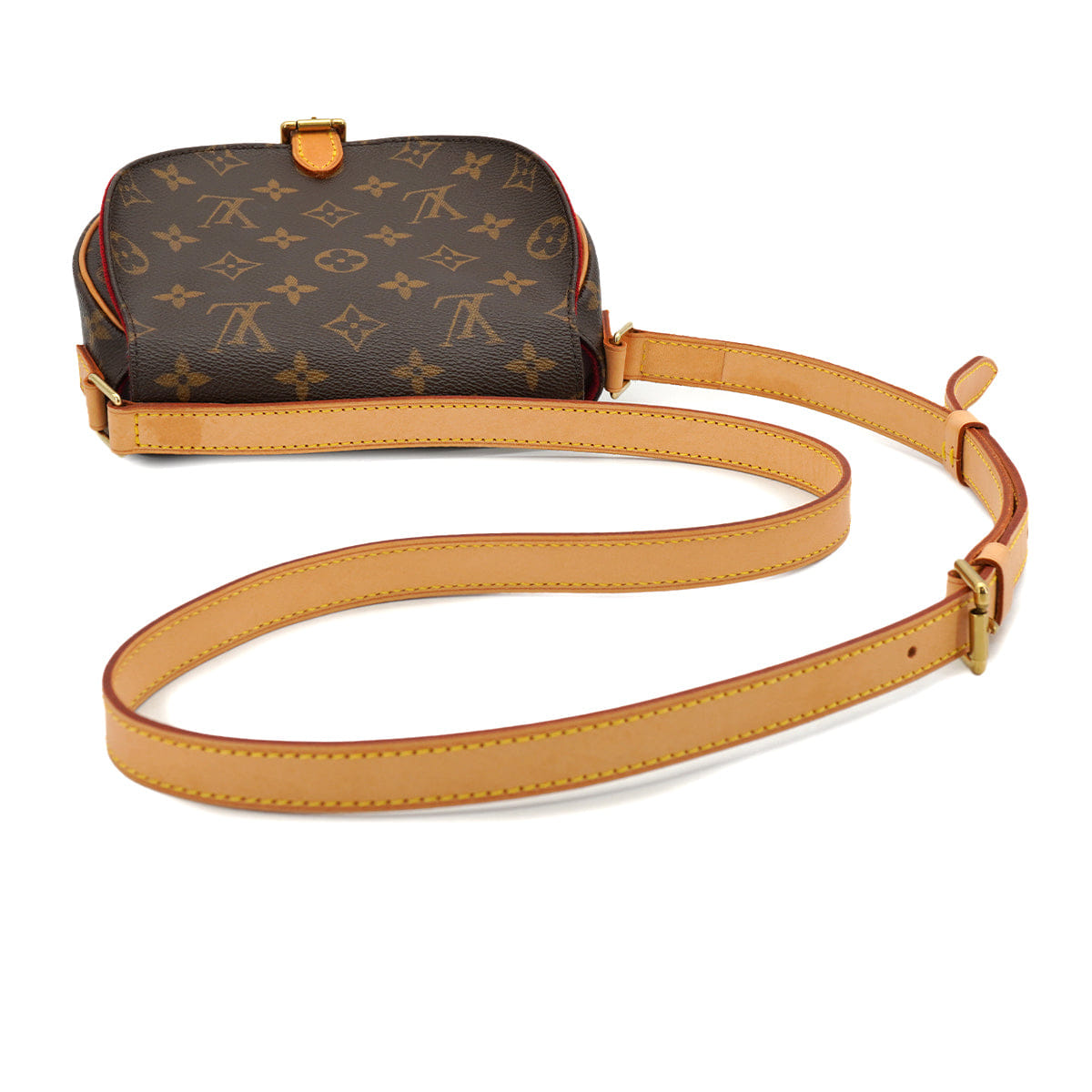LOUIS VUITTON MONOGRAM TAMBOURINE SHOULDER BAG BROWN M51179 90327295