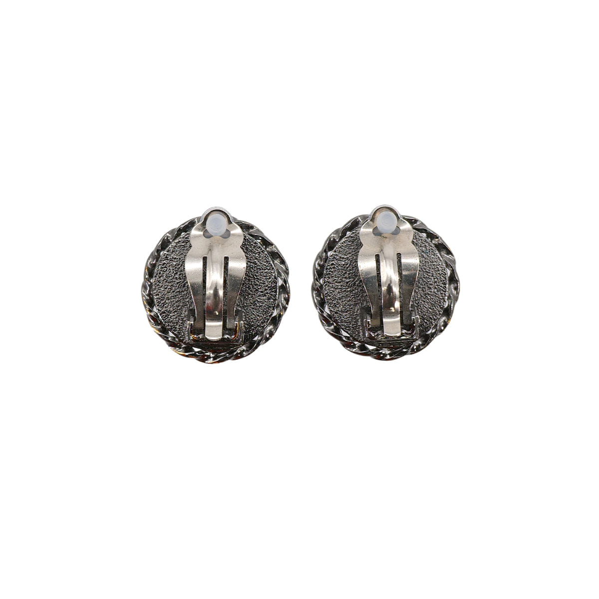 CHANEL EARRINGS MADEMOISELLE SILVER ACCESSORY 03P 90321139