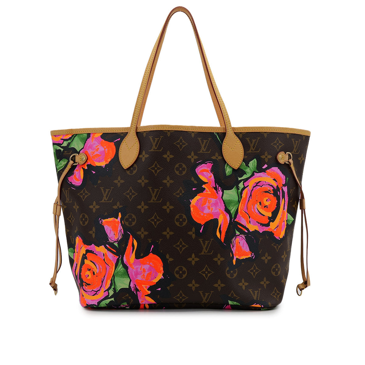 LOUIS VUITTON MONOGRAMROSE NEVERFULL MM TOTE BAG BROWN M40156 90307994