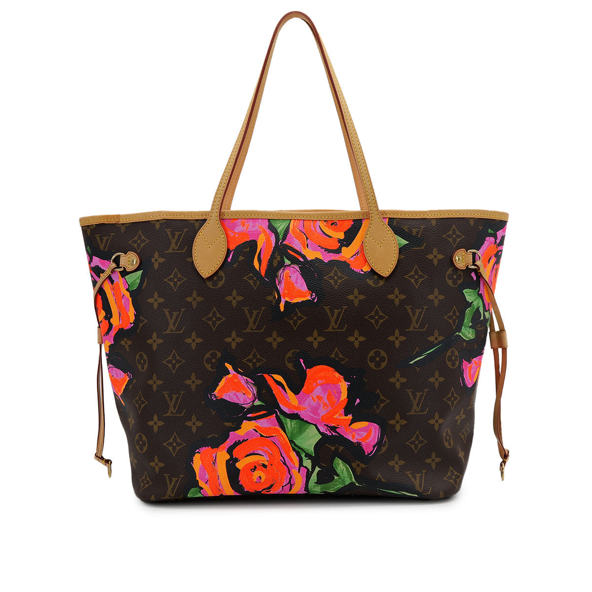 LOUIS VUITTON MONOGRAMROSE NEVERFULL MM TOTE BAG BROWN M40156 90307994