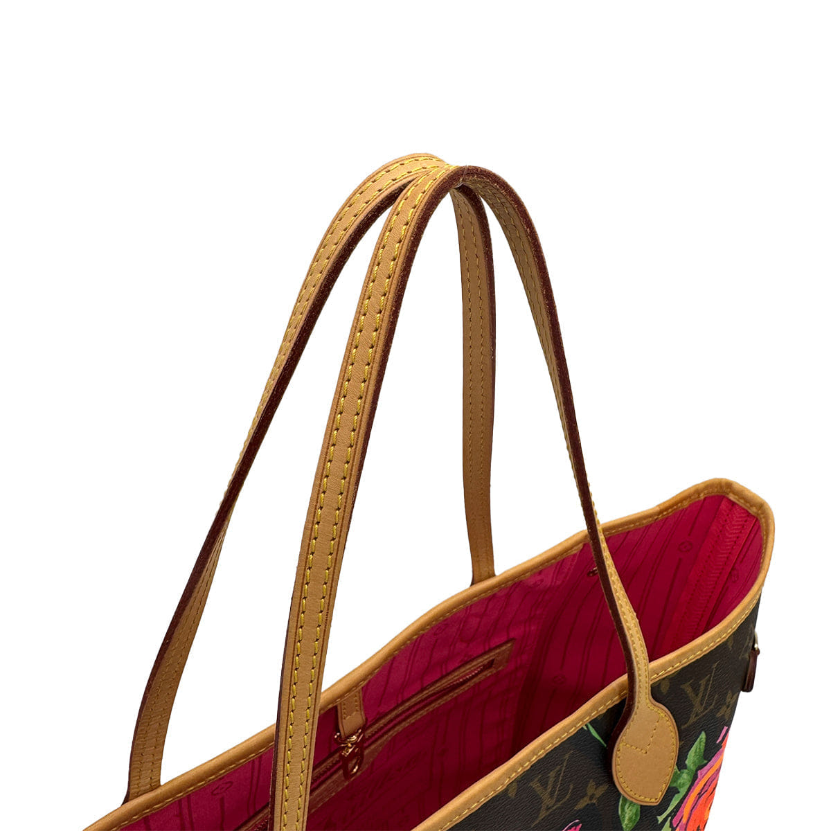 LOUIS VUITTON MONOGRAMROSE NEVERFULL MM TOTE BAG BROWN M40156 90307994