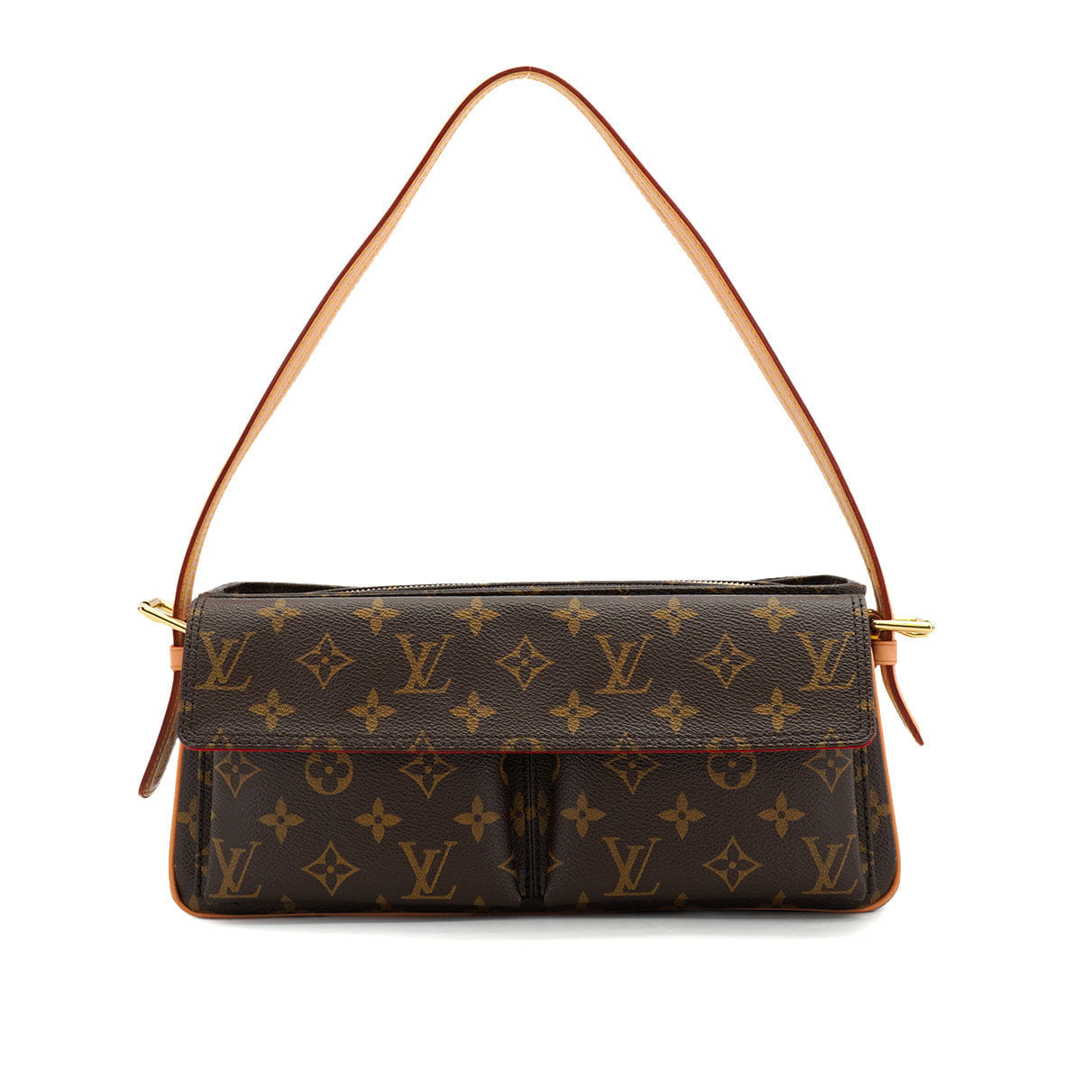 LOUIS VUITTON MONOGRAM VIVA CITE MM SHOULDER BAG BROWN M51164 90327290