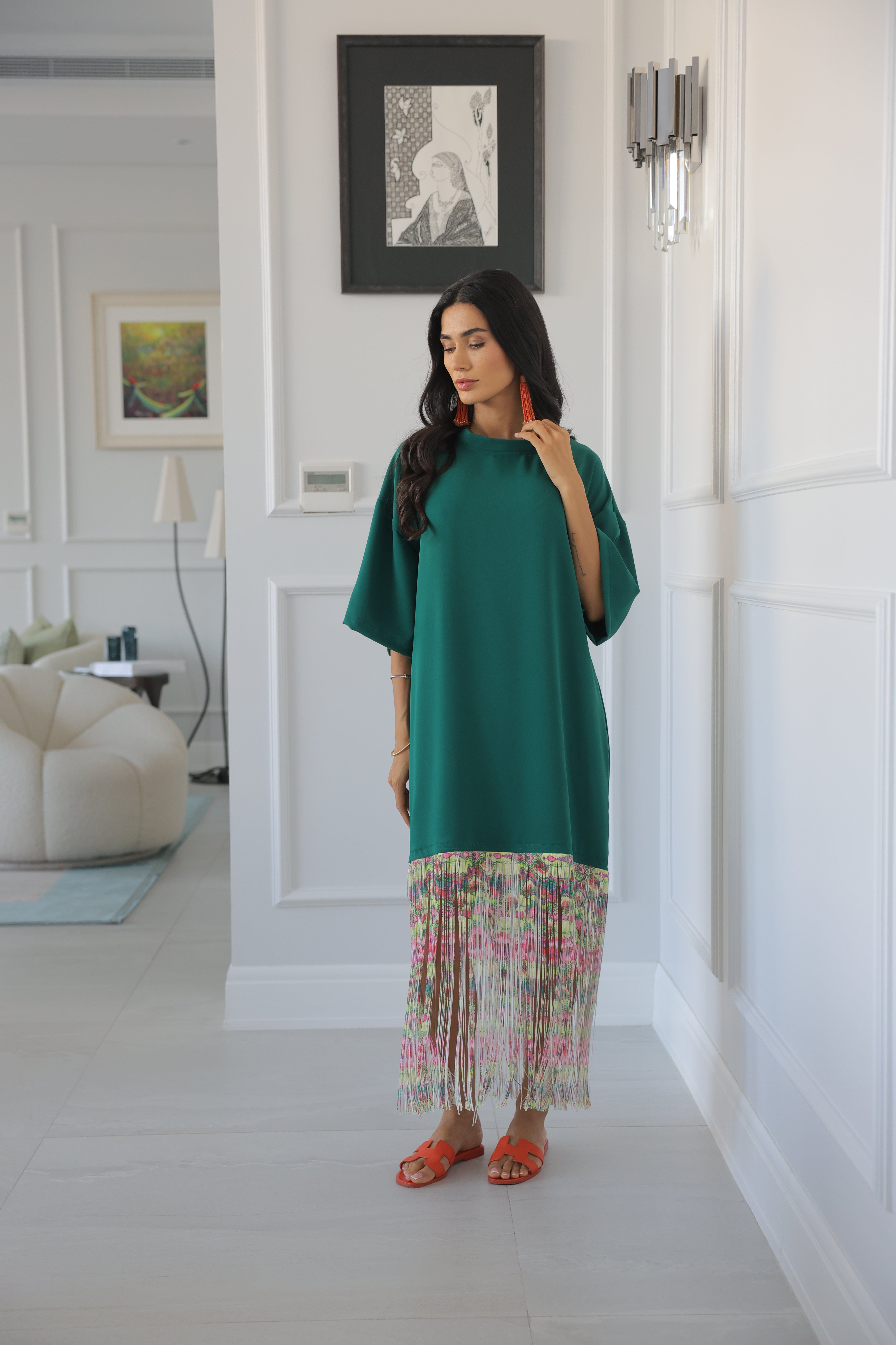 HL Studio Drift Dress Emerald