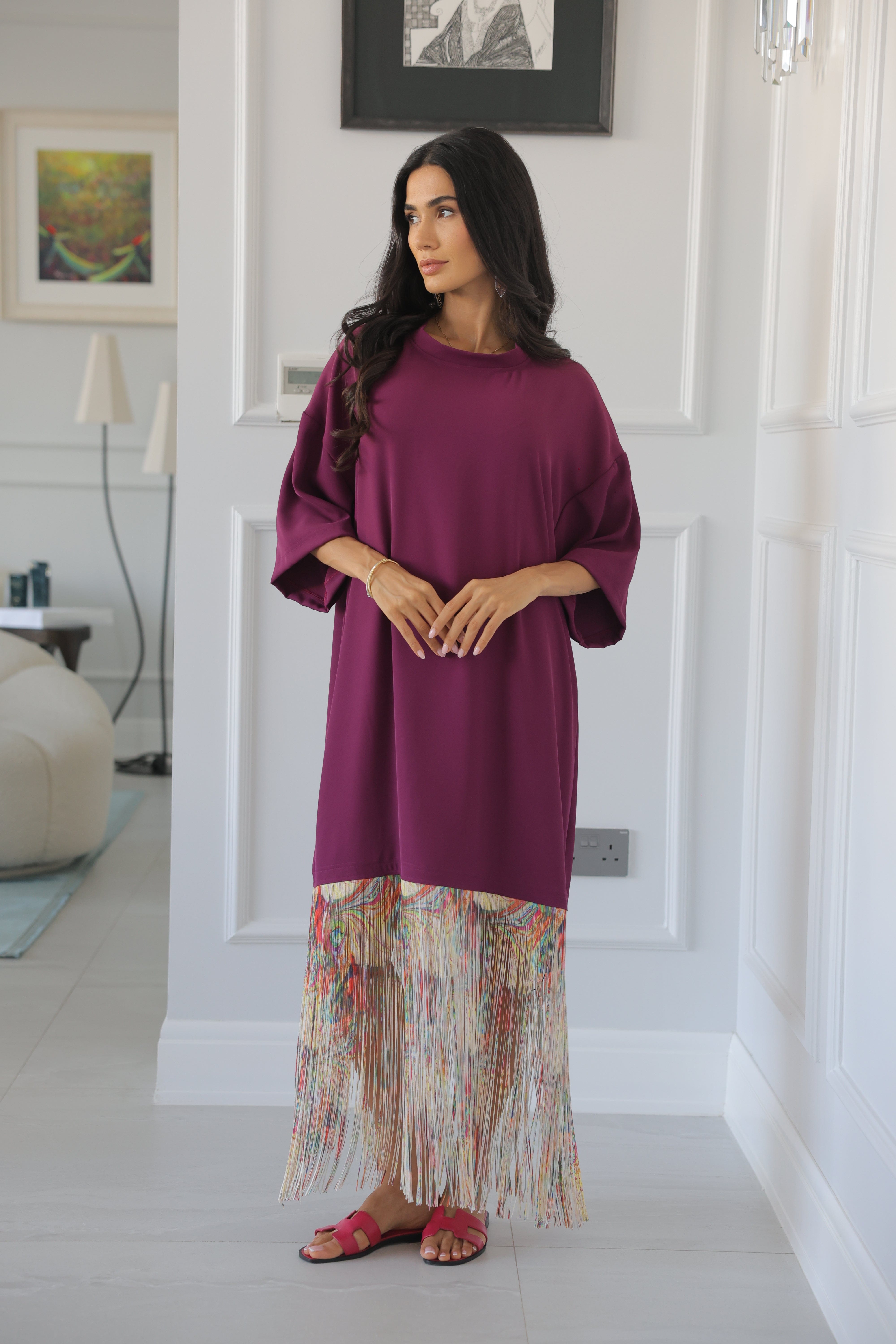 HL Studio Drift Dress Mulberry