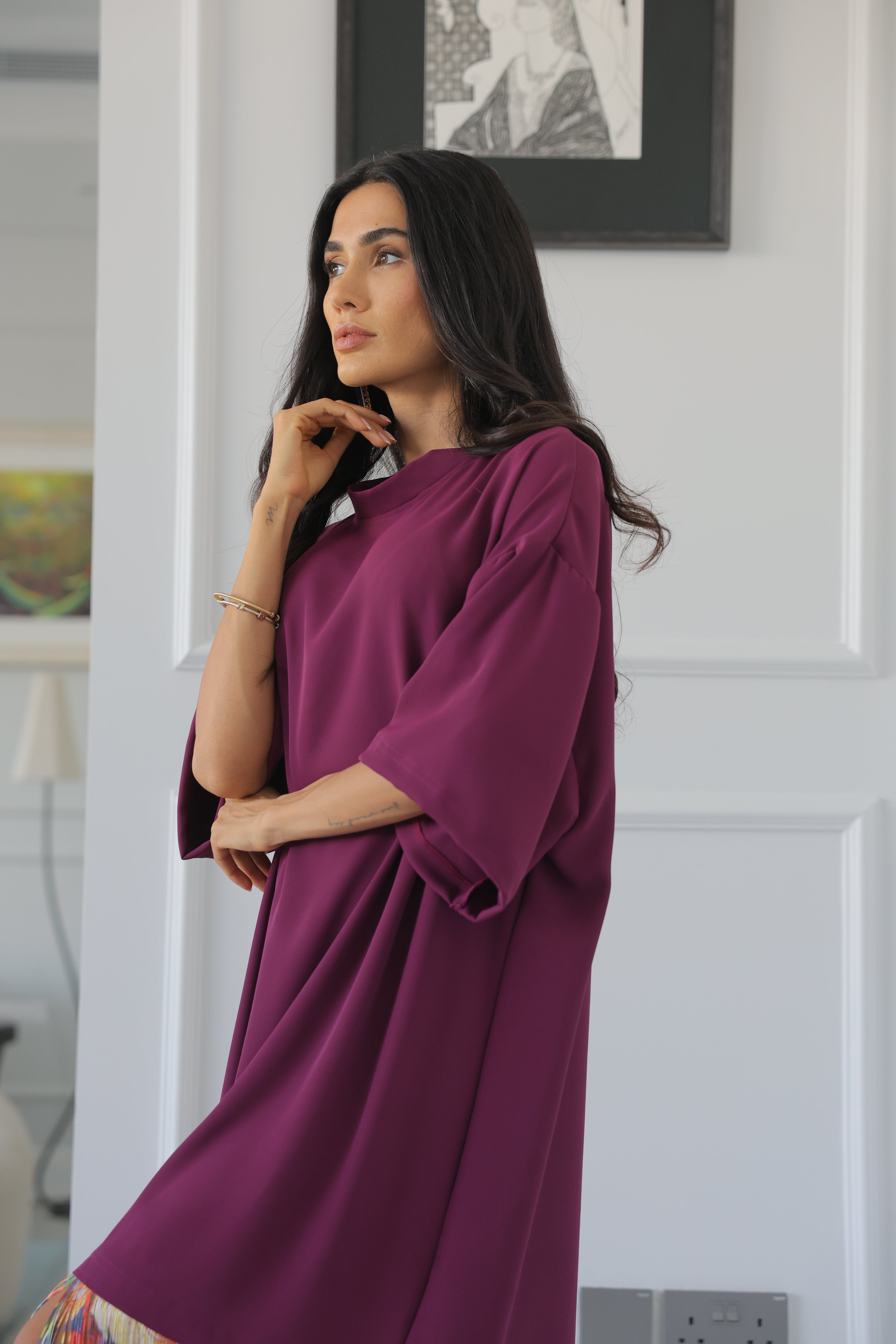 HL Studio Drift Dress Mulberry