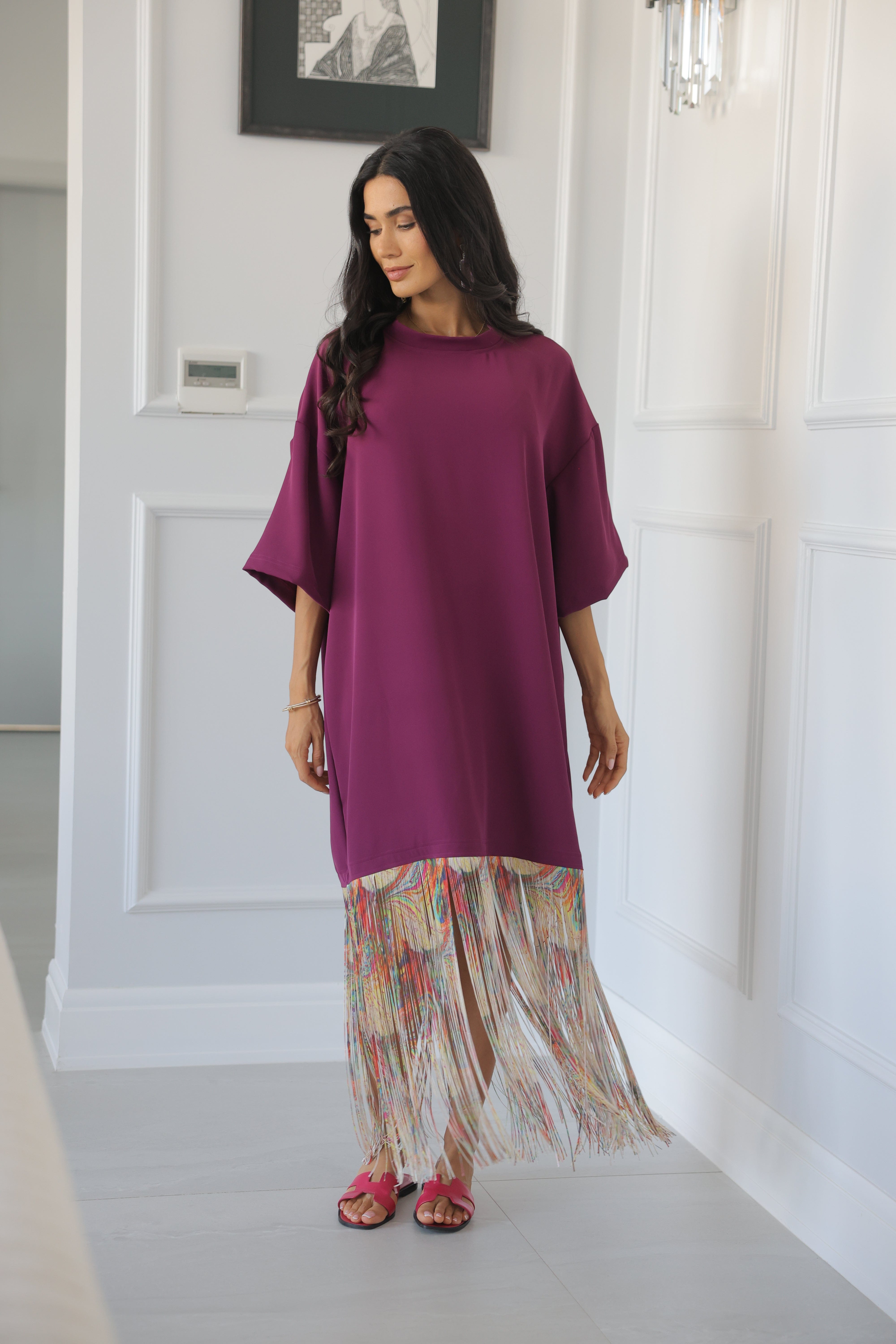 HL Studio Drift Dress Mulberry