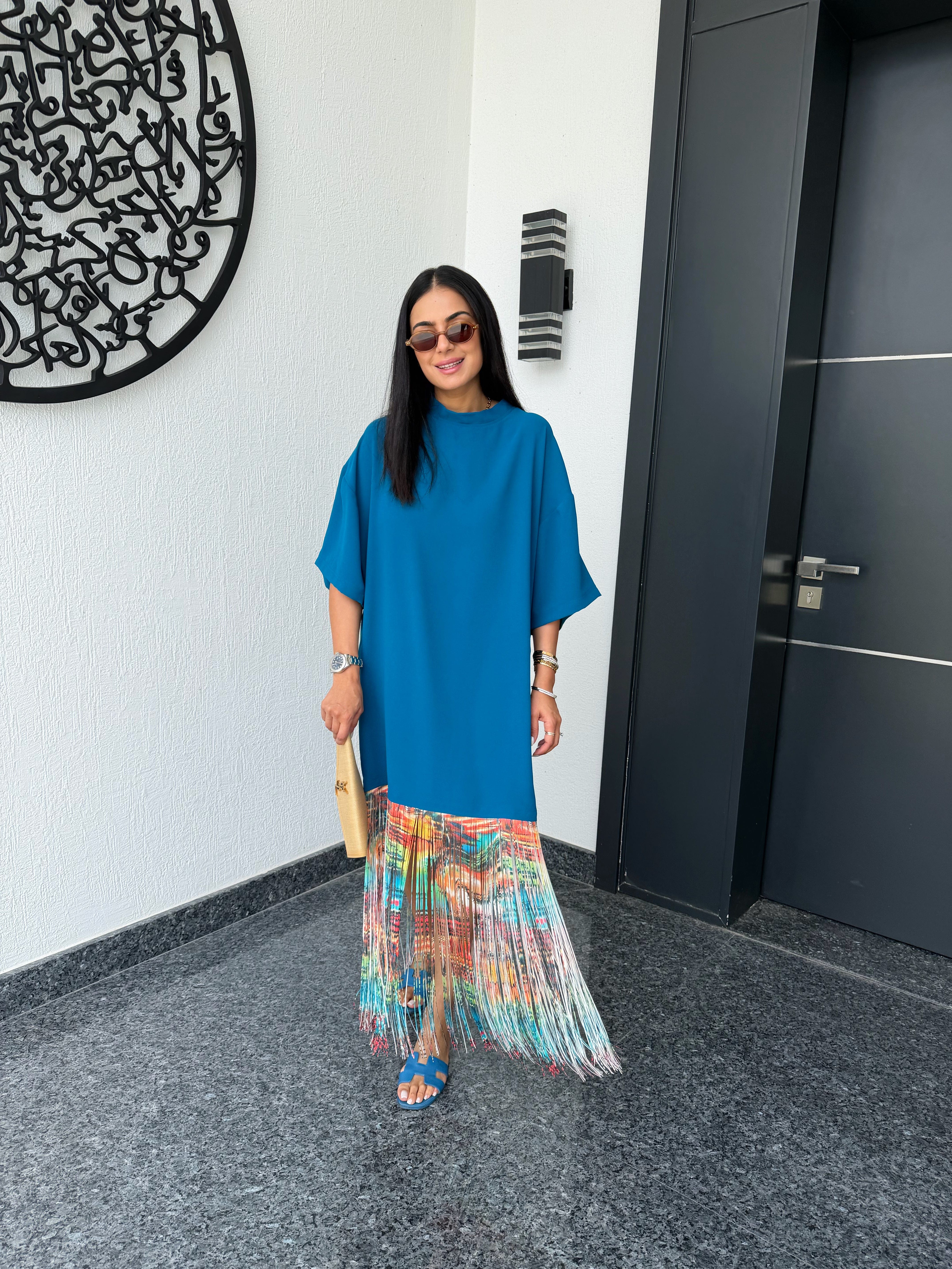 HL Studio Drift Dress Ocean Ink