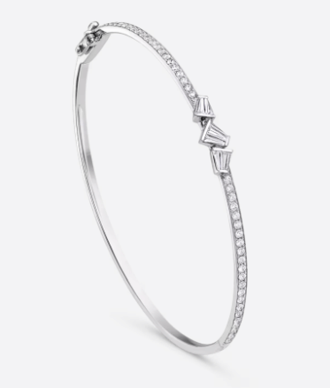 Messika Bucherer Medium 18K White Gold Diamond Rock Diamond Bracelet ALTC0944