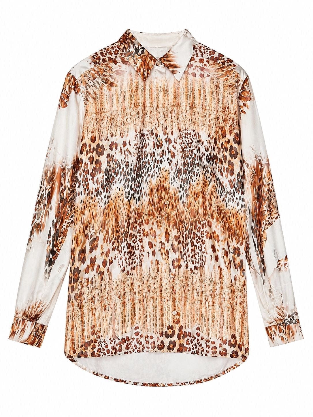 Maison Clad SHIRT BIANCA LEO GRADIENT BEIGE MCL12040