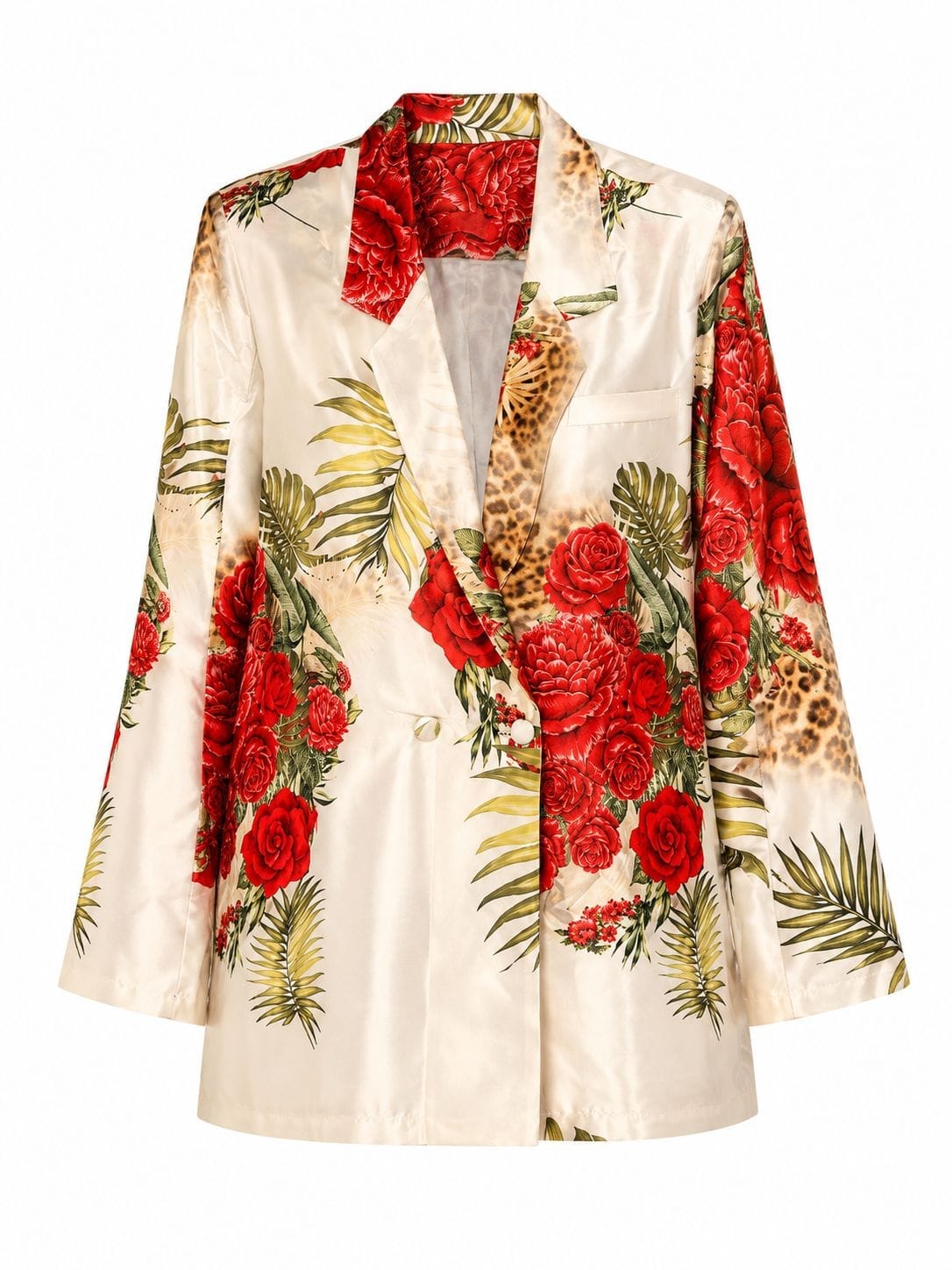 Maison Clad JACKET JULIETTE ROSES LEO OFF WHITE MCL12061
