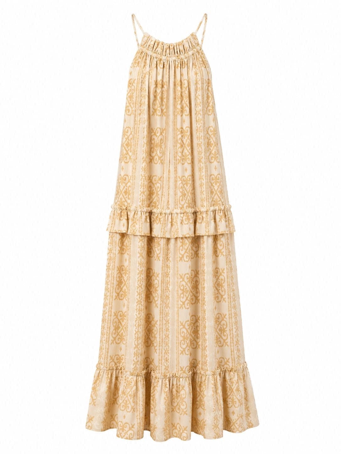Maison Clad DRESS CACHY MAXI BEIGE MCL11841