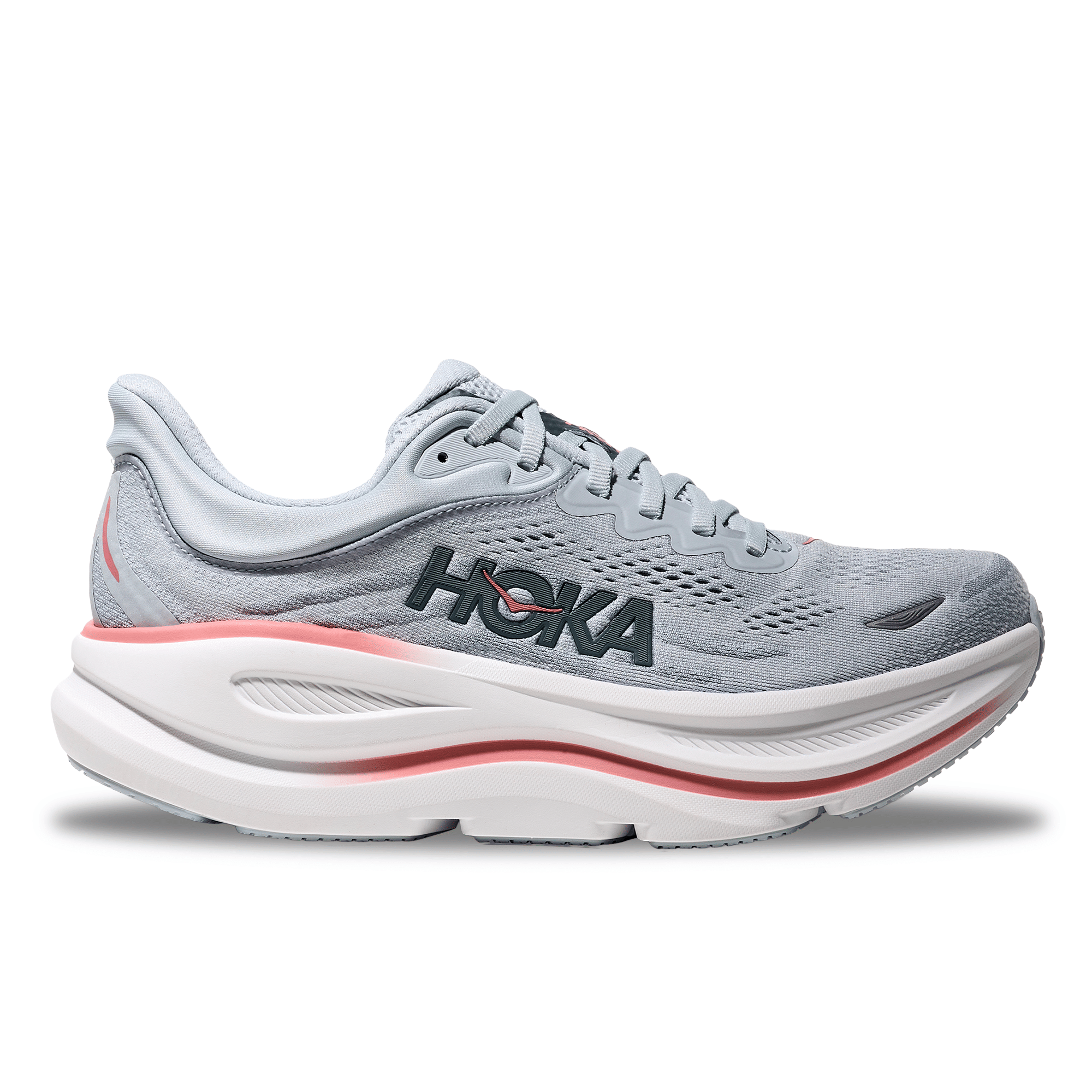 Hoka Bondi 9 Womens Shoes Color: Mineral Blue/Washed Blue Style: 1162012-MBLW
