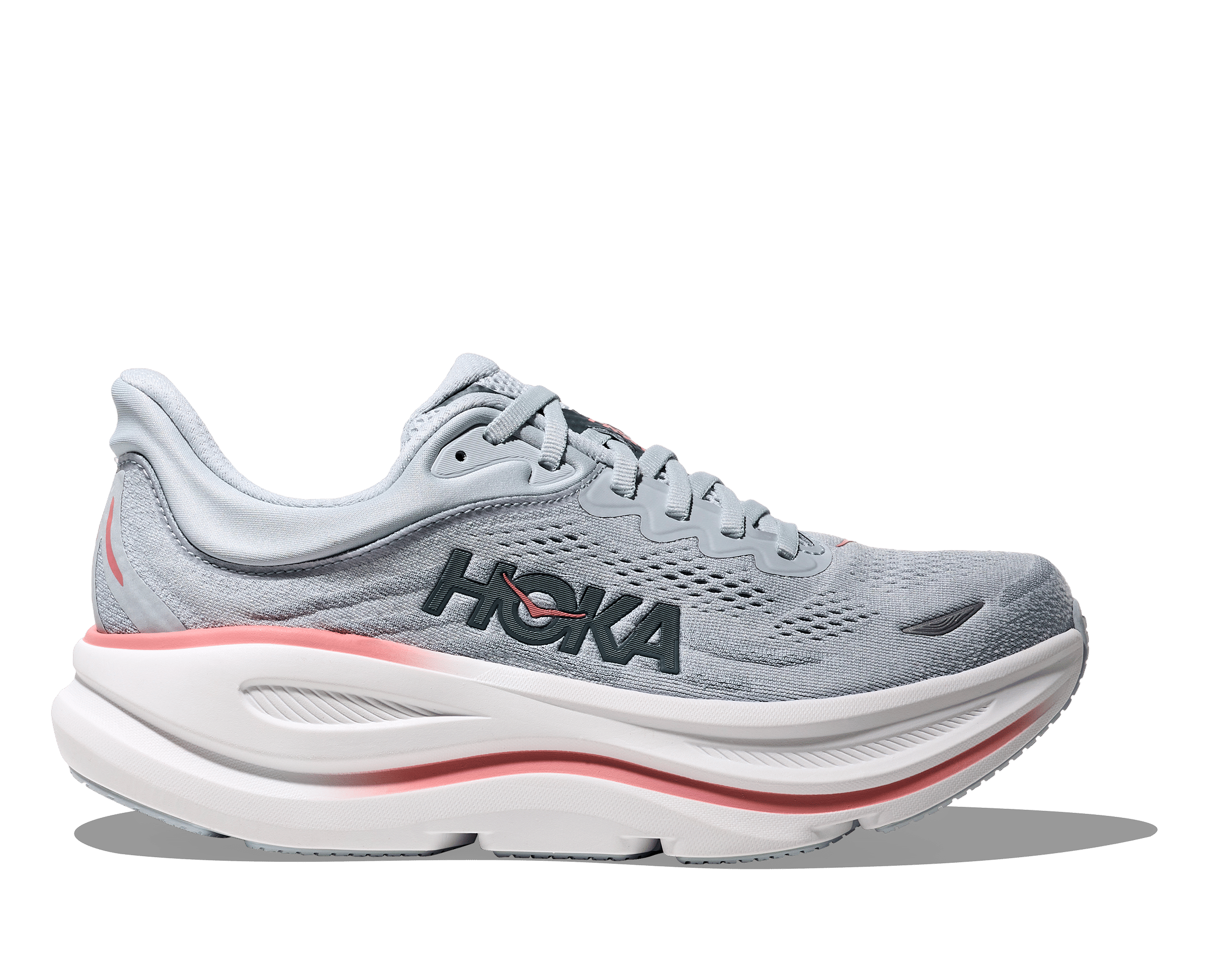 Hoka Bondi 9 Womens Shoes Color: Mineral Blue/Washed Blue Style: 1162012-MBLW