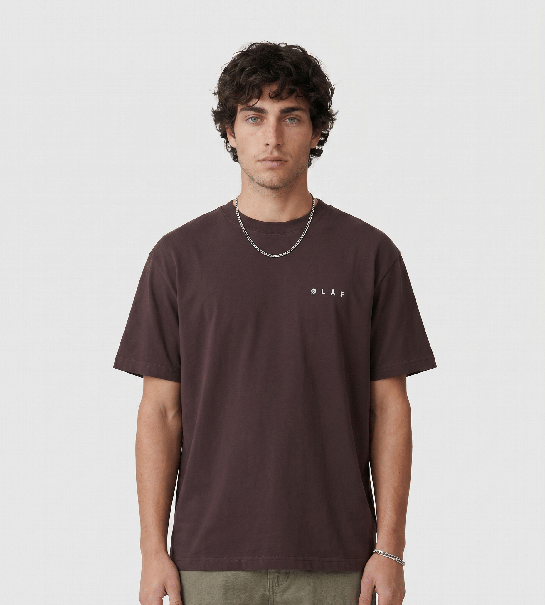 OLAF Lasso Face Tee Chocolateplum