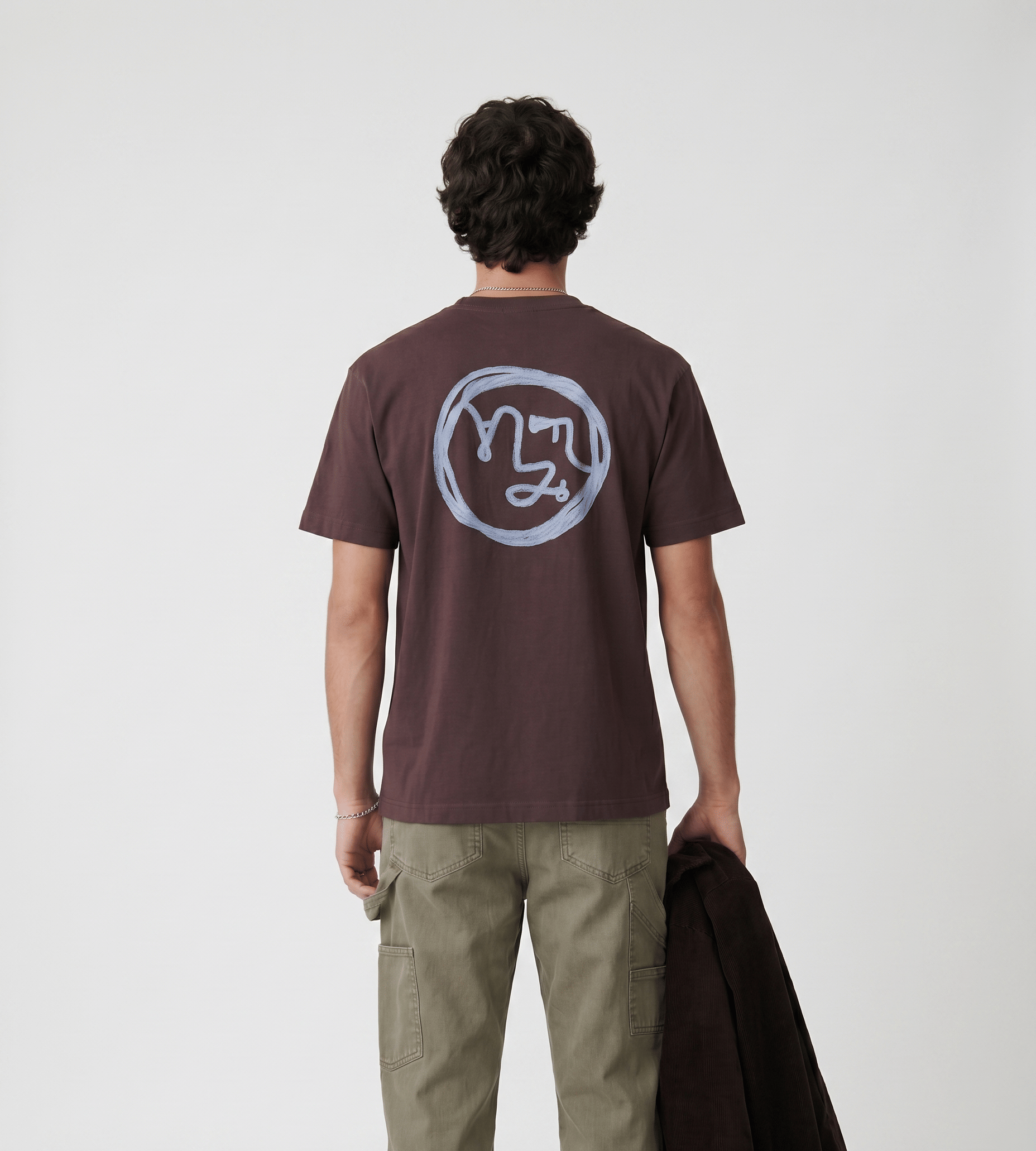 OLAF Lasso Face Tee Chocolateplum
