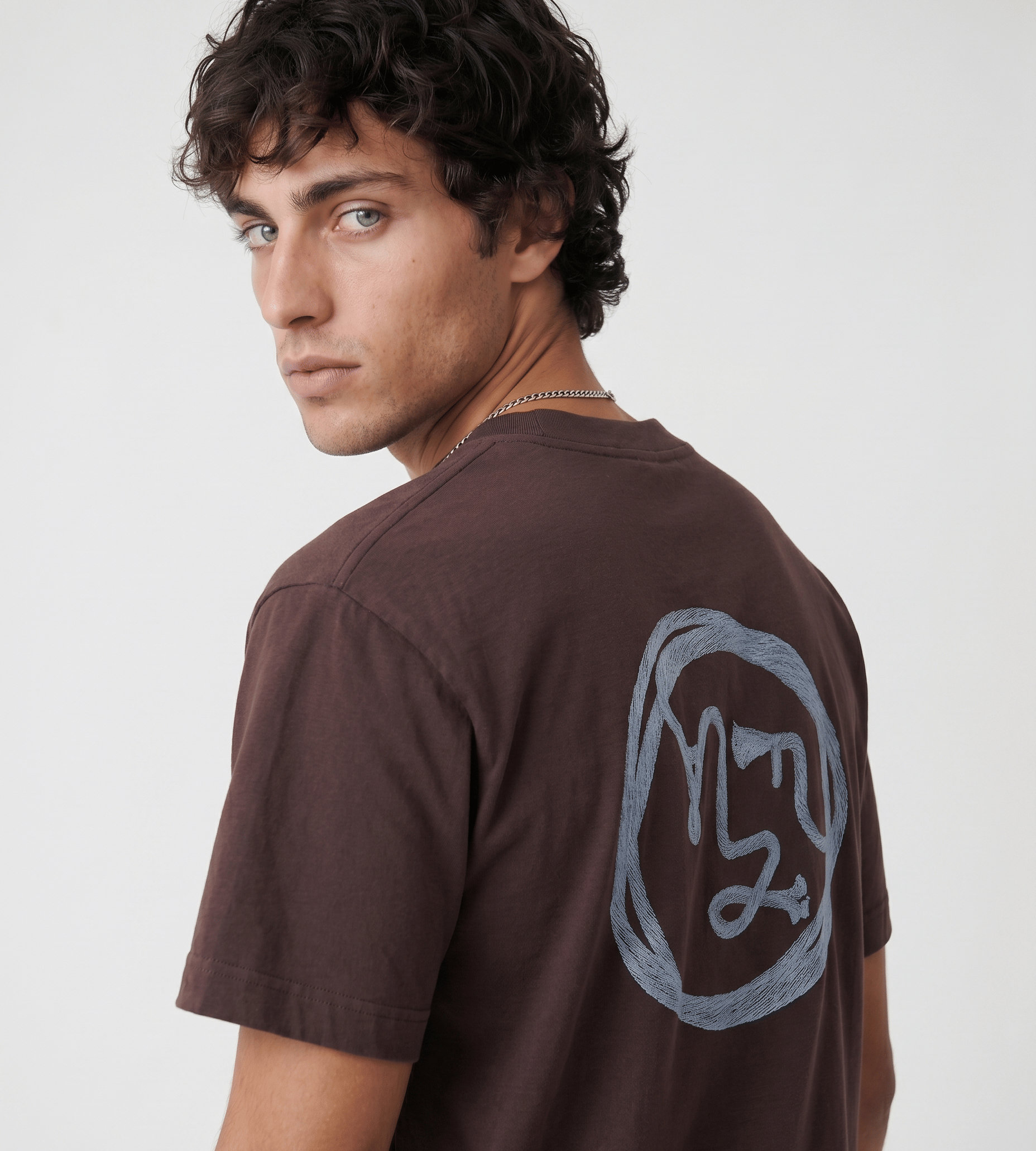 OLAF Lasso Face Tee Chocolateplum