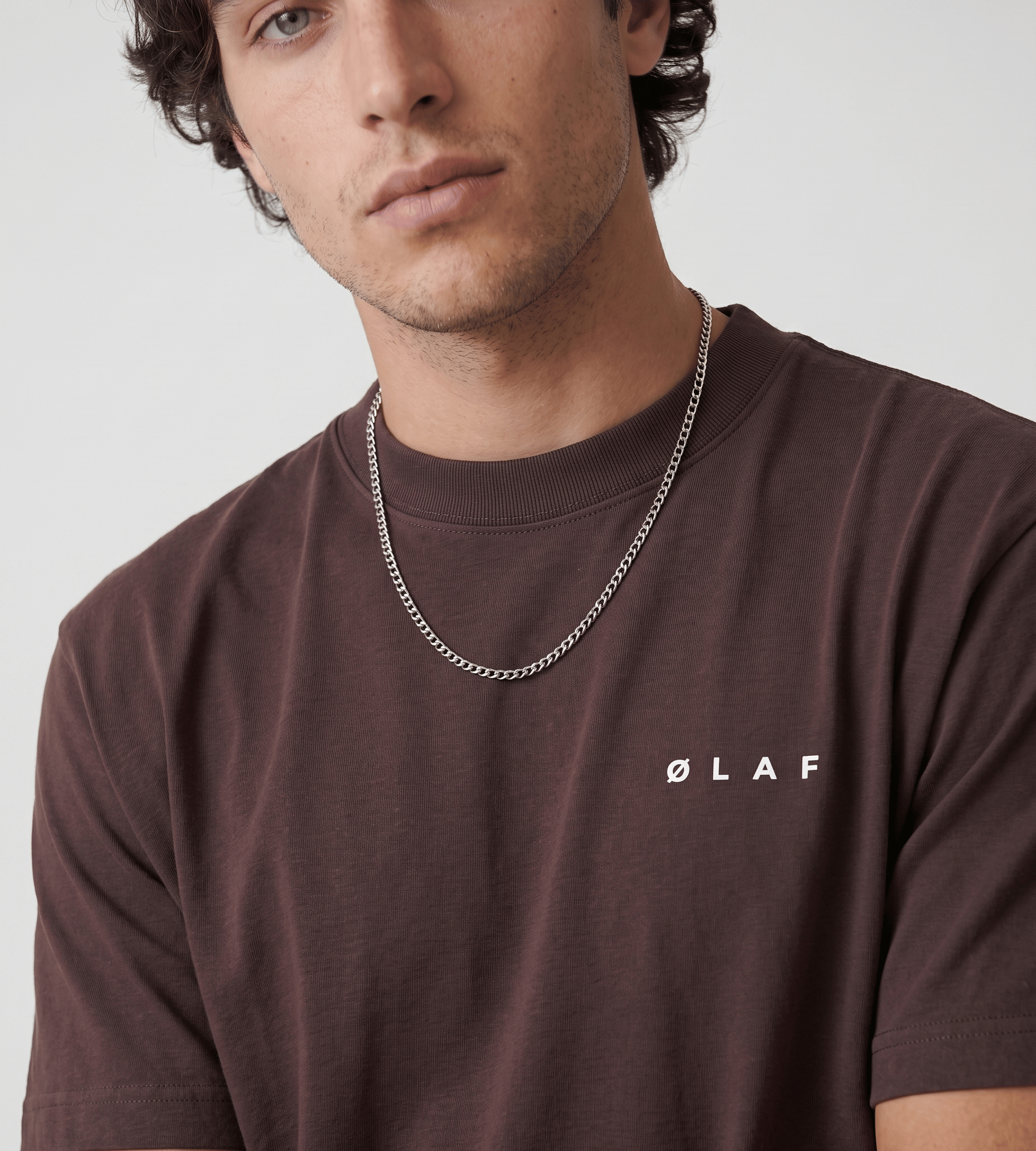 OLAF Lasso Face Tee Chocolateplum