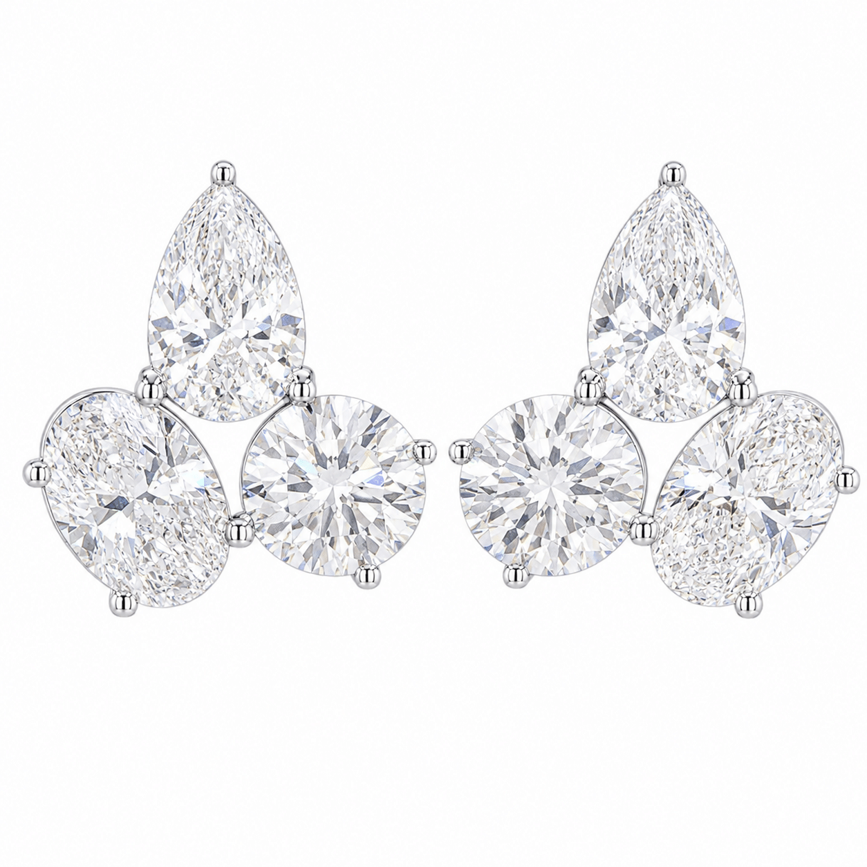 MANUFACTURER 51 Lab Grown Diamond Earrings - 6.43 carat