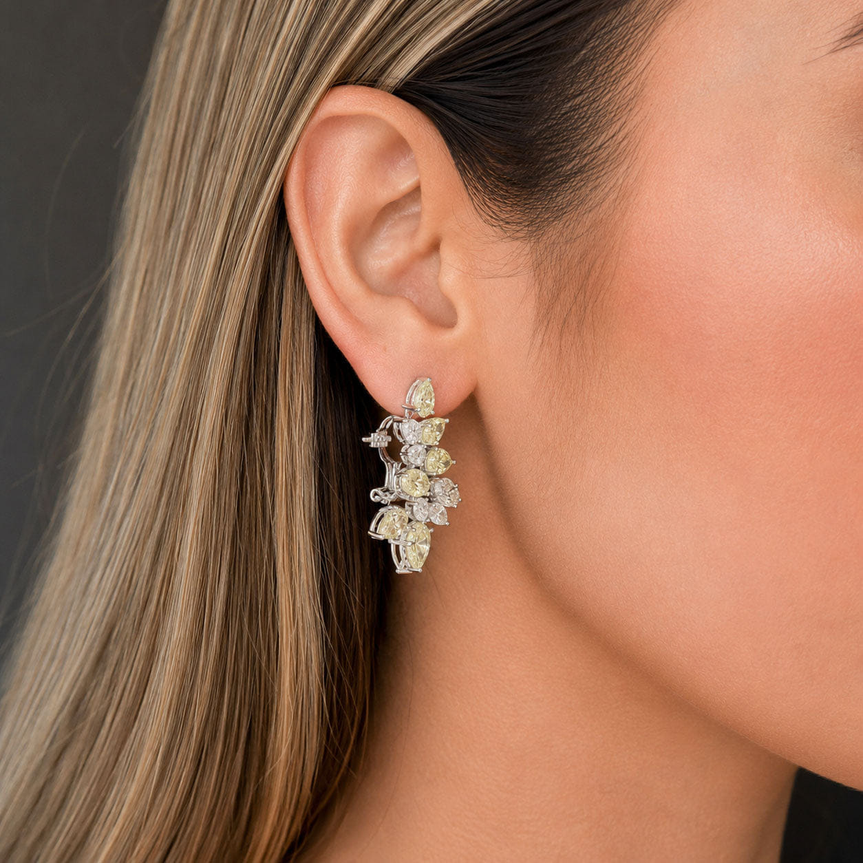 MANUFACTURER 51 Lab Grown Diamond Earrings - 13.11 carat