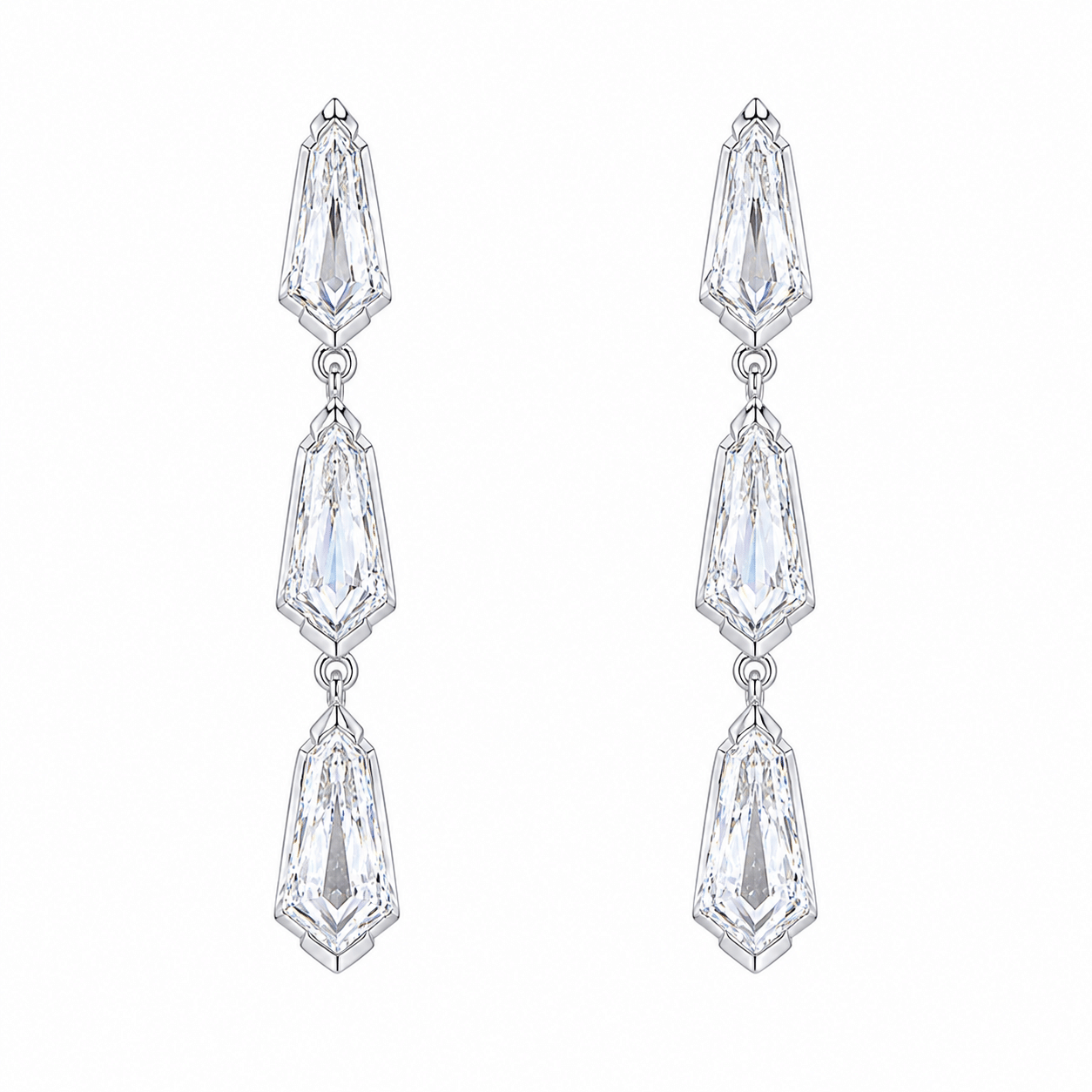 MANUFACTURER 51 Lab Grown Diamond Earrings - 3.97 carat