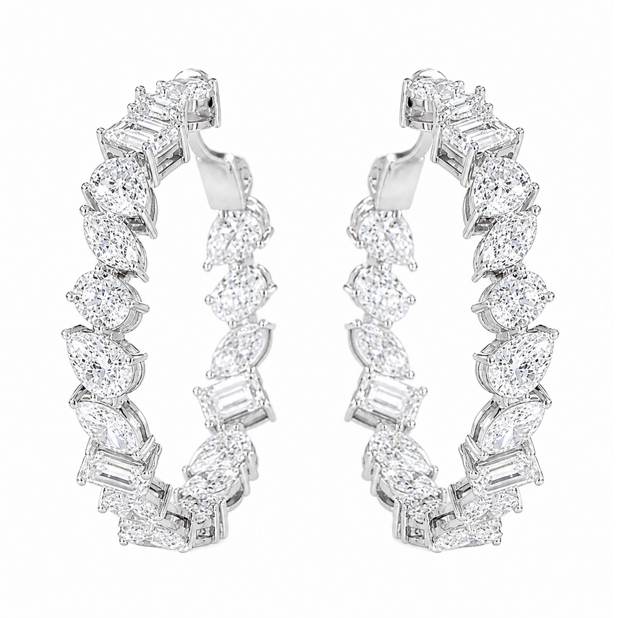 MANUFACTURER 51 Lab Grown Diamond Earrings - 11.28 carat