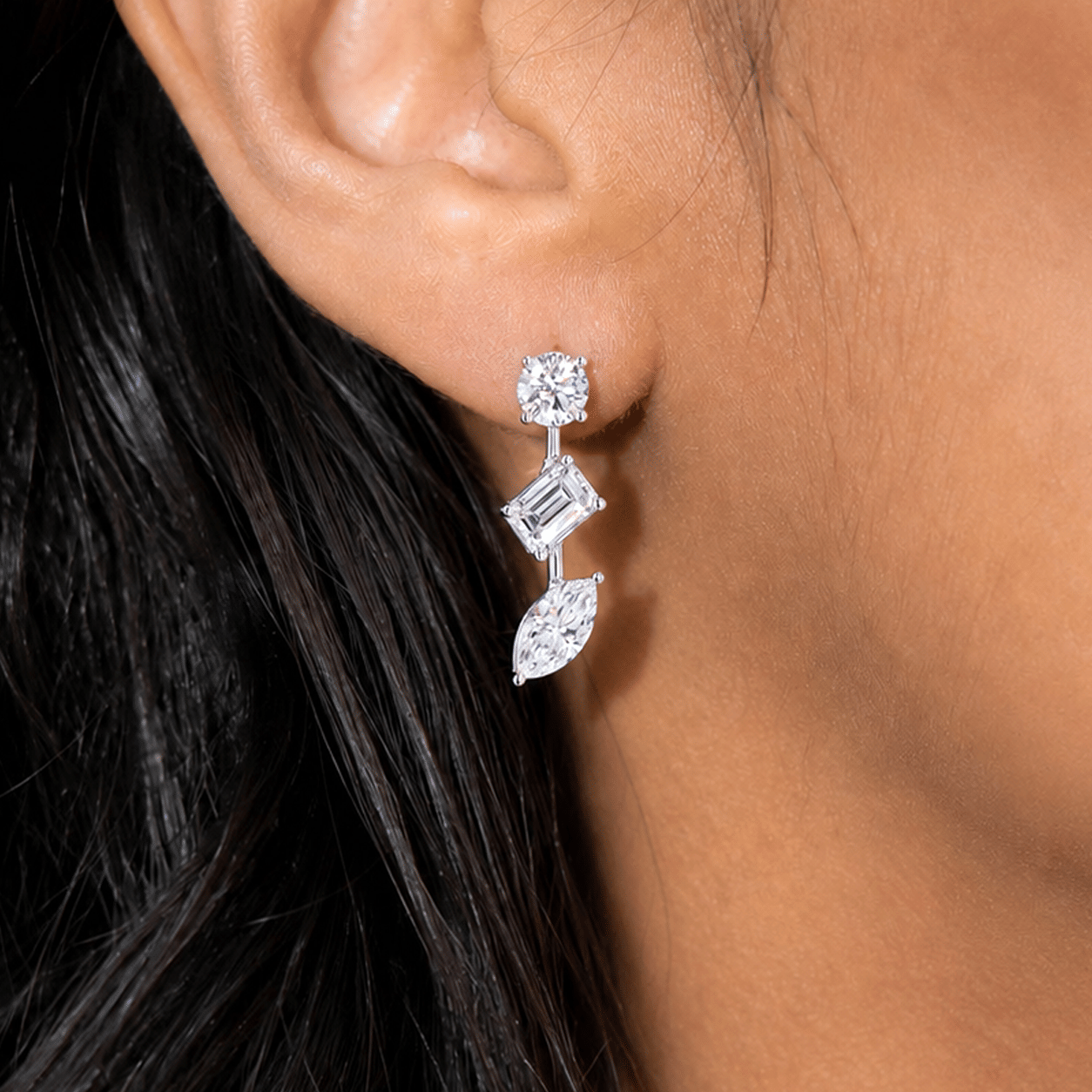 MANUFACTURER 51 Lab Grown Diamond Earrings - 3.26 carat