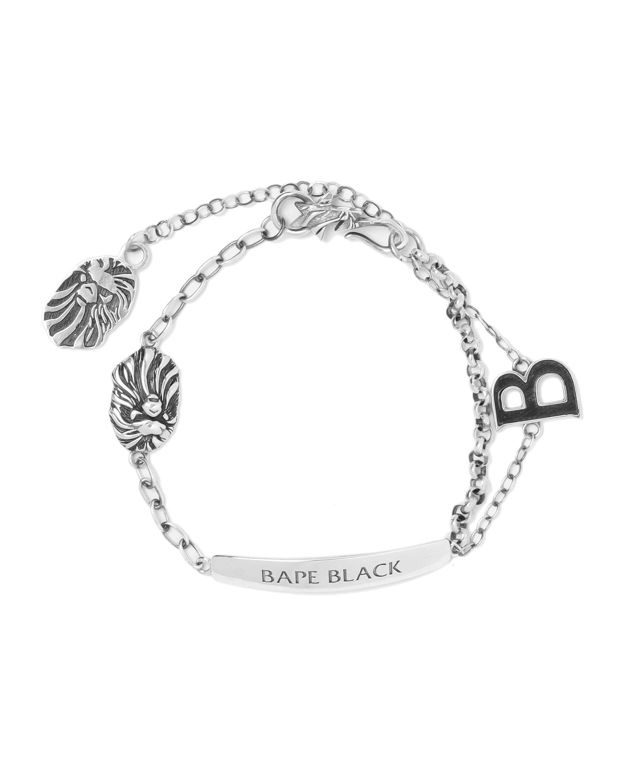 BAPE BLACK Ape head chain bracelet