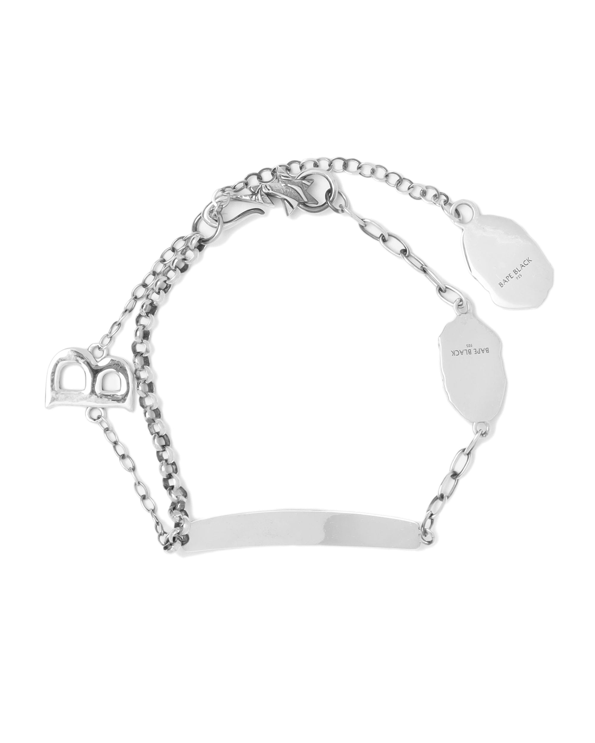 BAPE BLACK Ape head chain bracelet