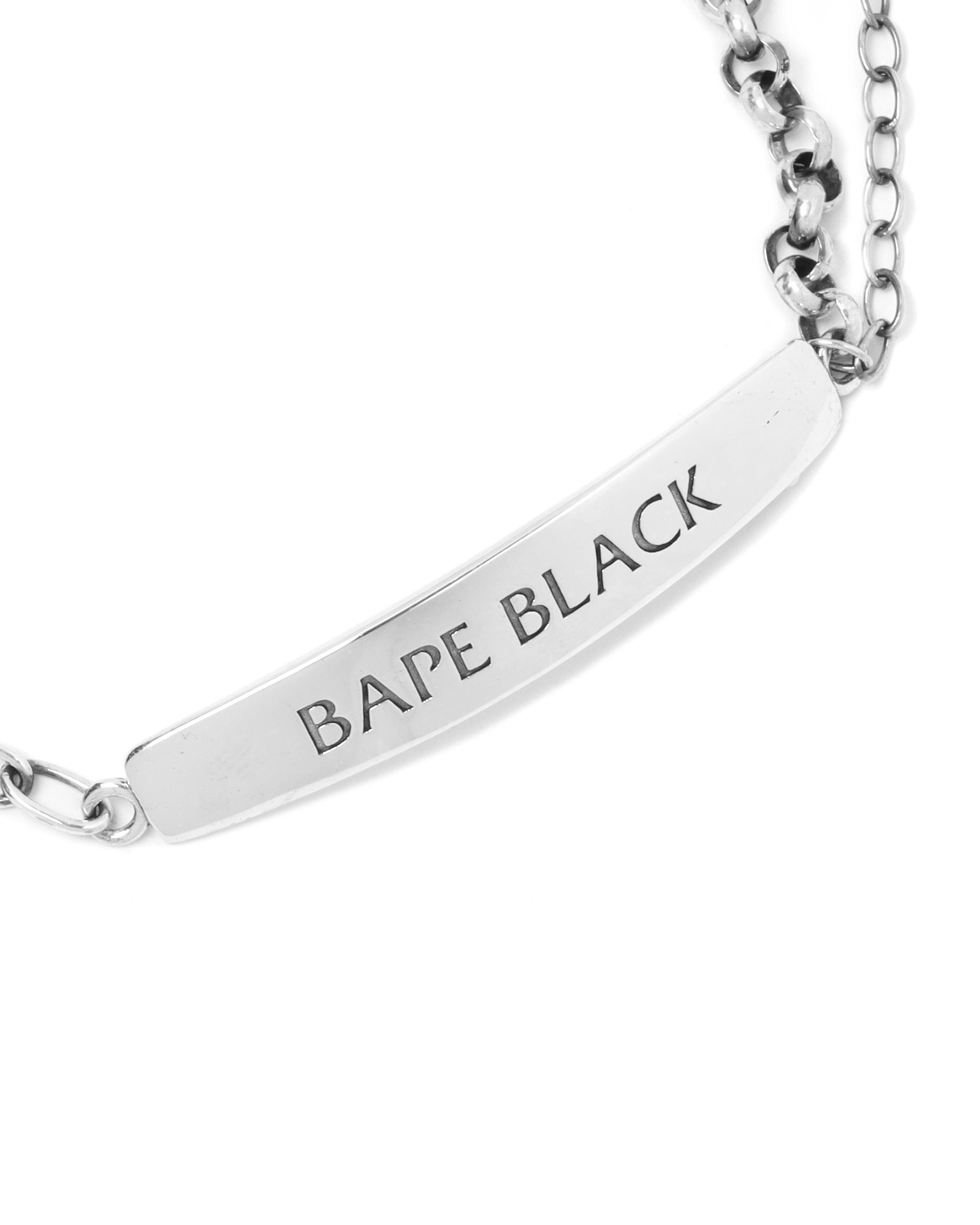 BAPE BLACK Ape head chain bracelet
