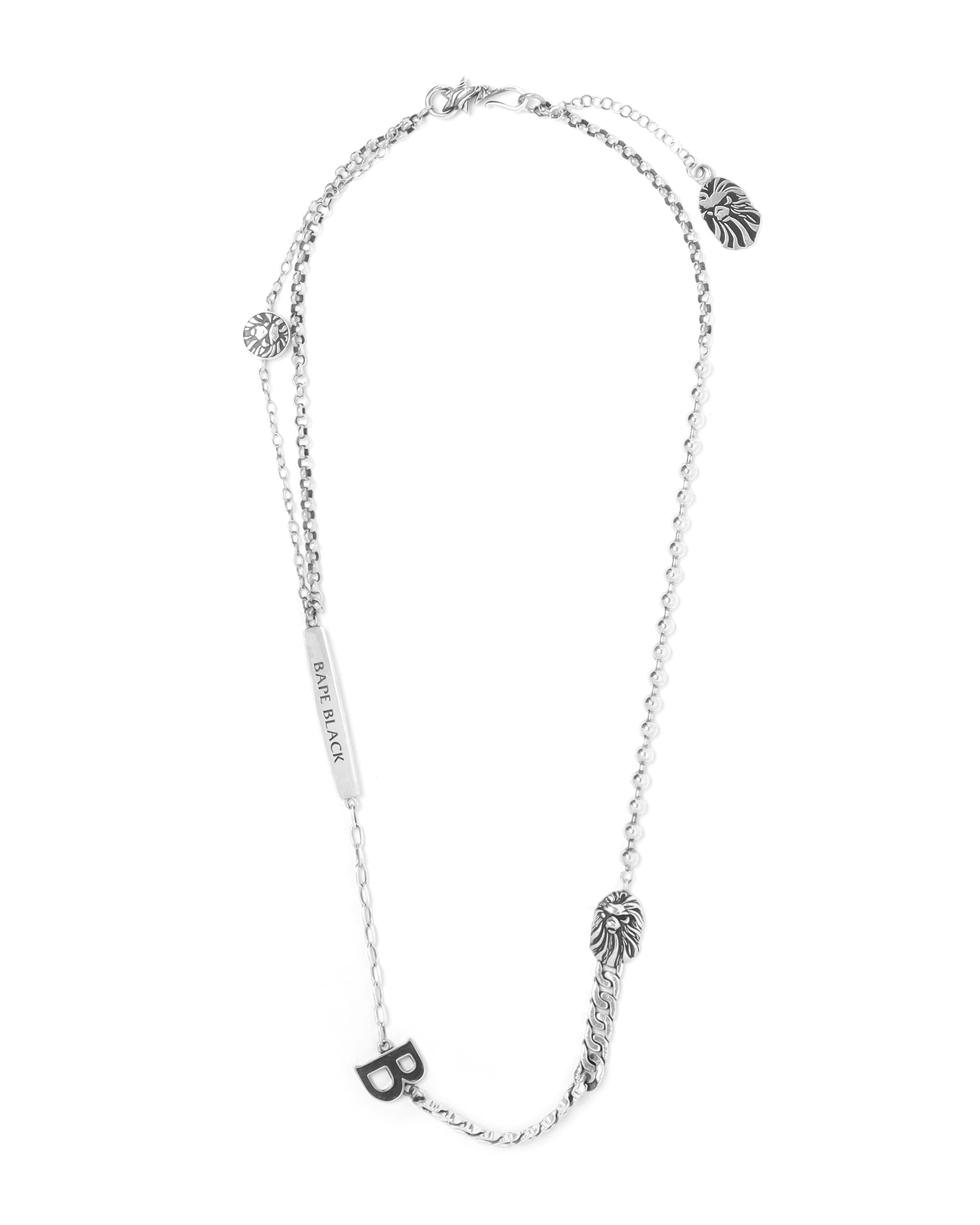 BAPE BLACK Ape head chain necklace