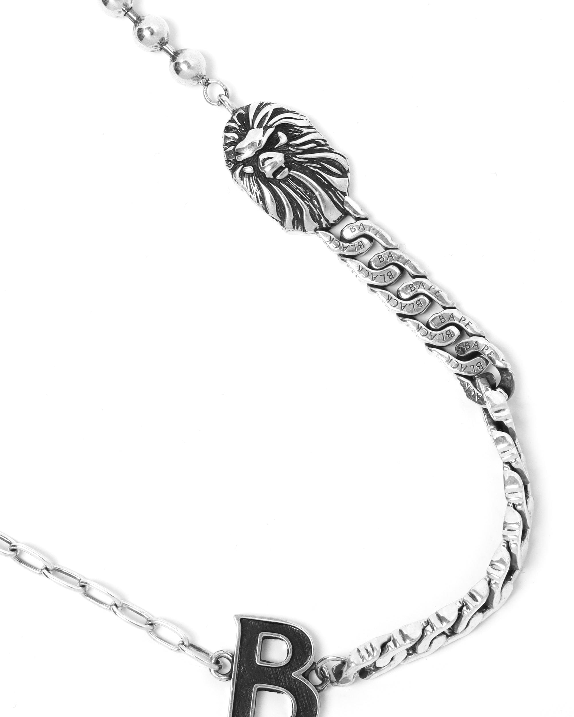 BAPE BLACK Ape head chain necklace