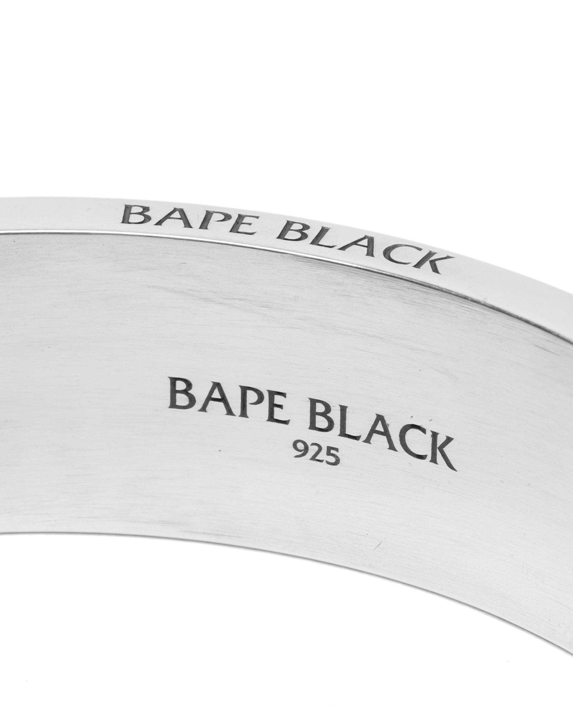 BAPE BLACK Embossed ring
