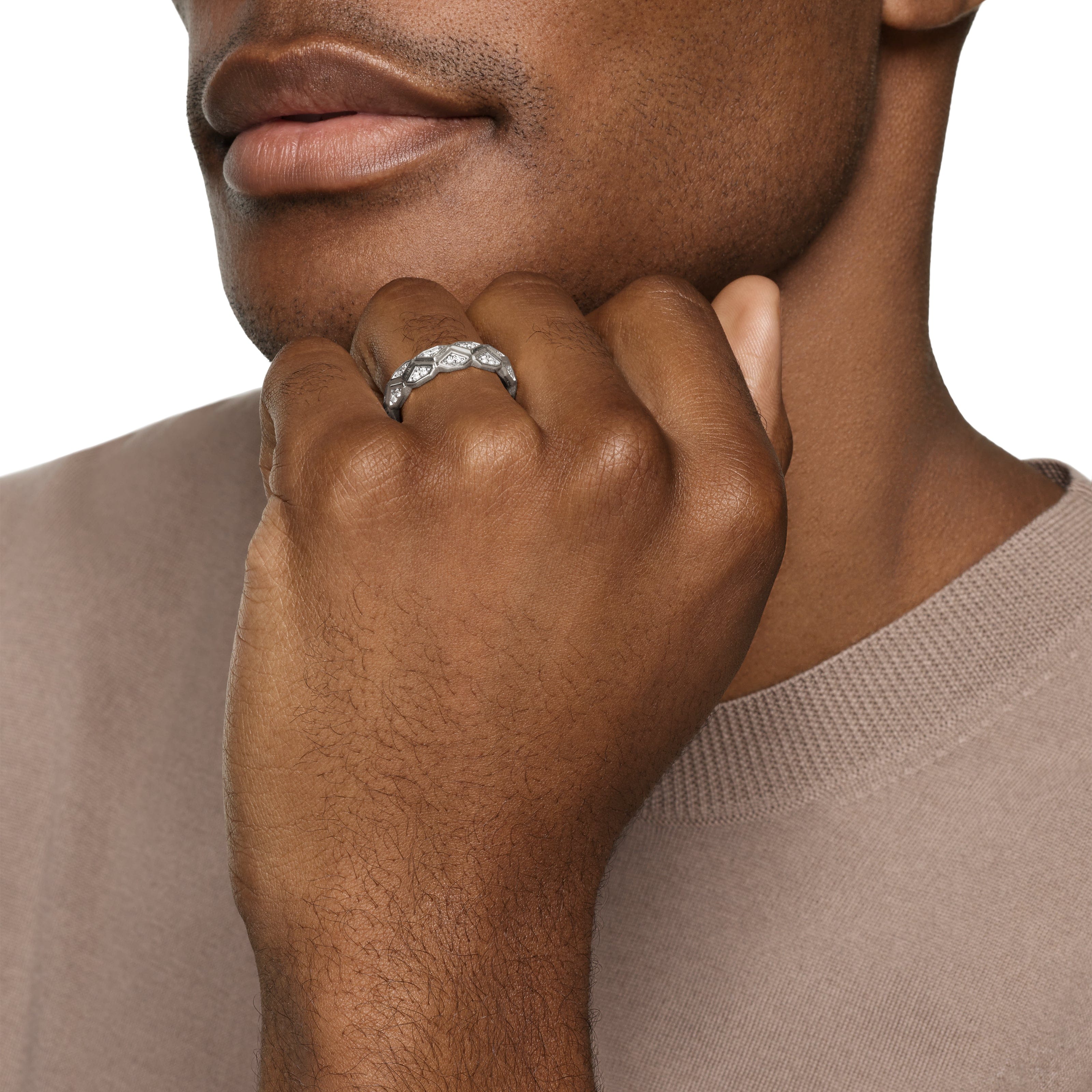 David Yurman Faceted Collection Ring in Sterling Silver