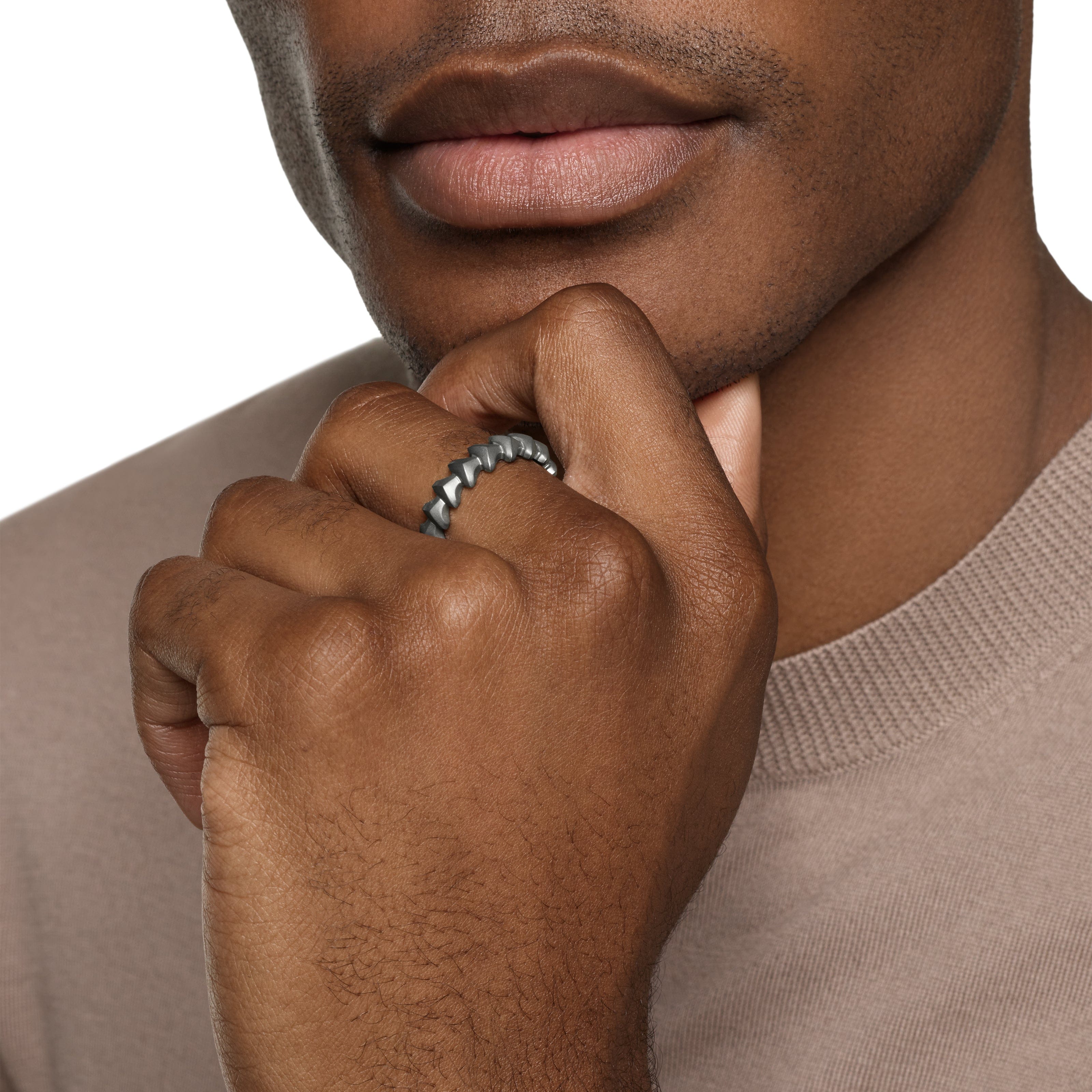 David Yurman Armory Collection Ring in Anthracite
