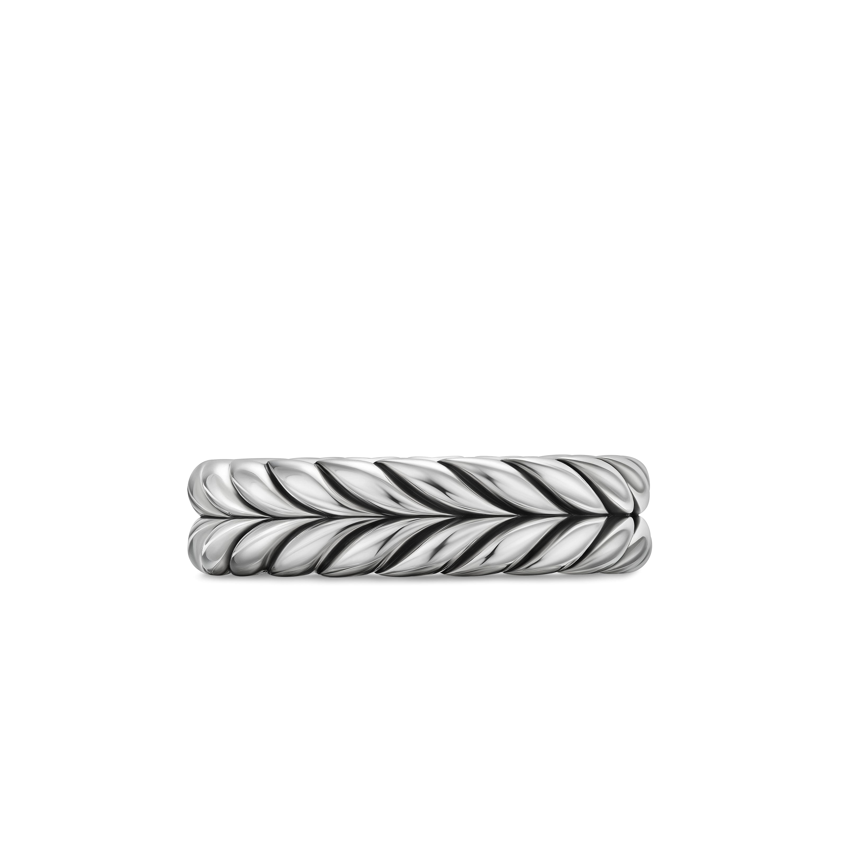 David Yurman Chevron Collection Ring in Sterling Silver