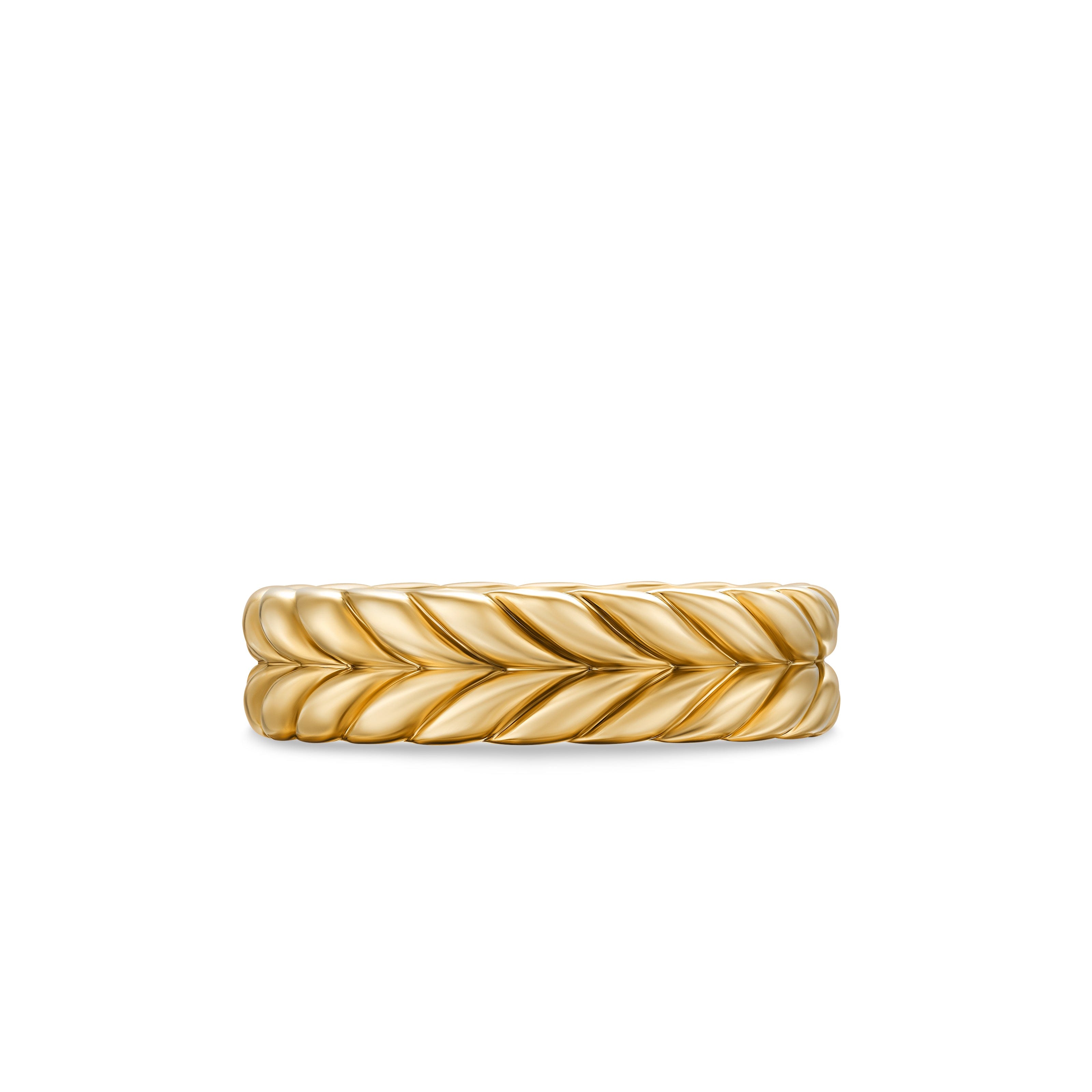 David Yurman Chevron Collection Ring in 18K Yellow Gold