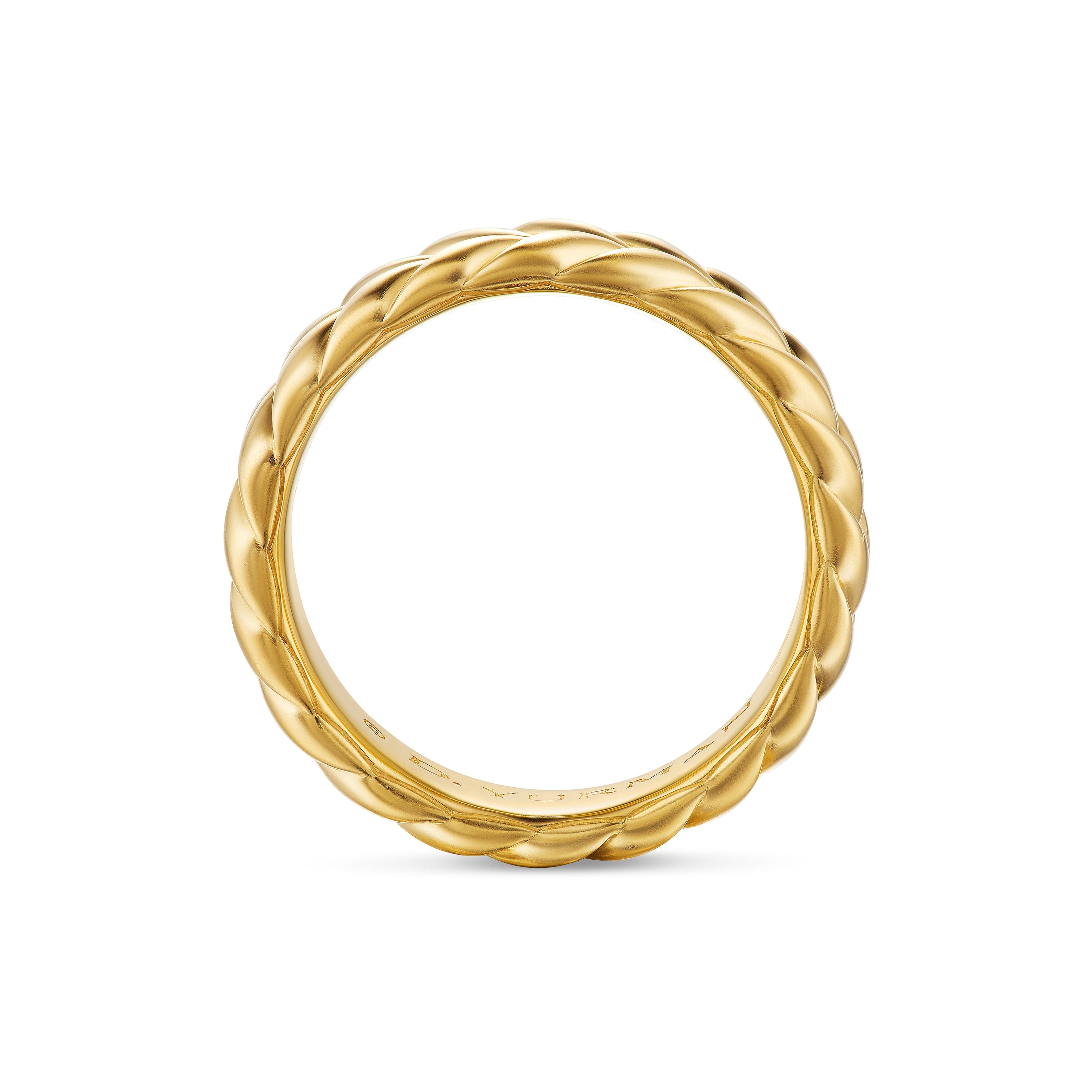 David Yurman Chevron Collection Ring in 18K Yellow Gold