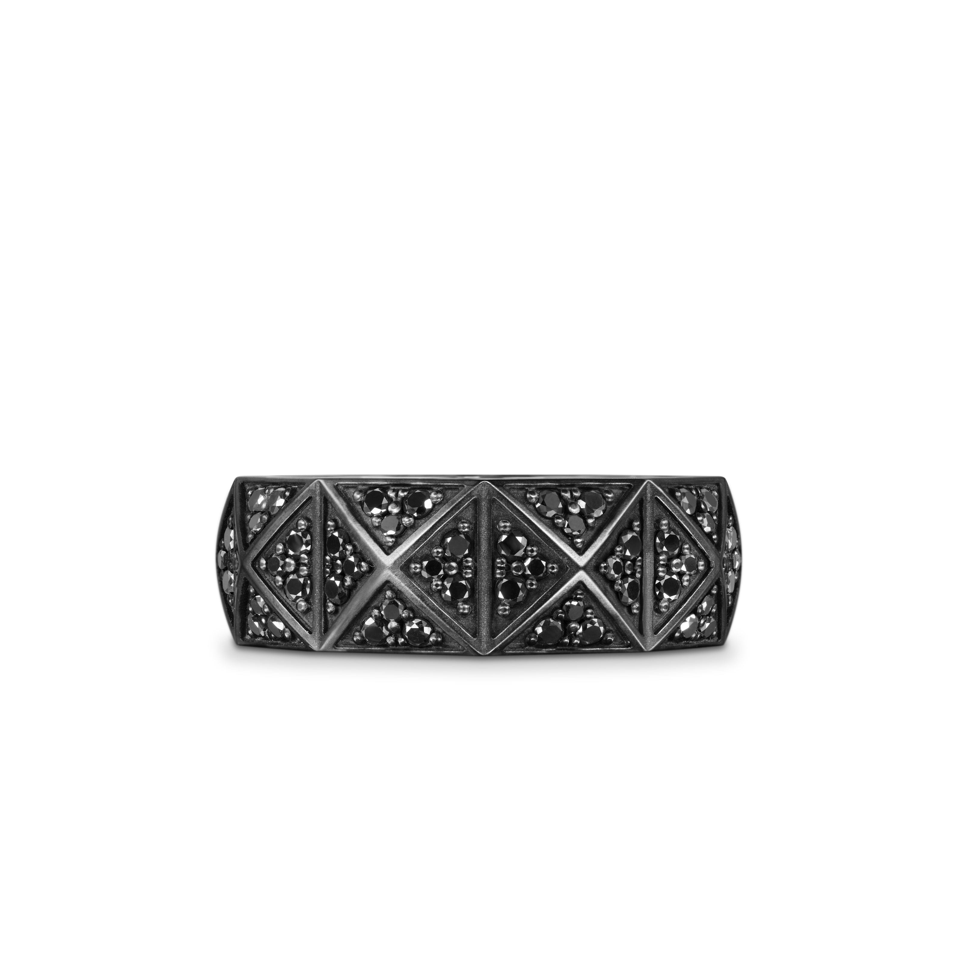David Yurman Pyramid Collection Ring in Black Titanium