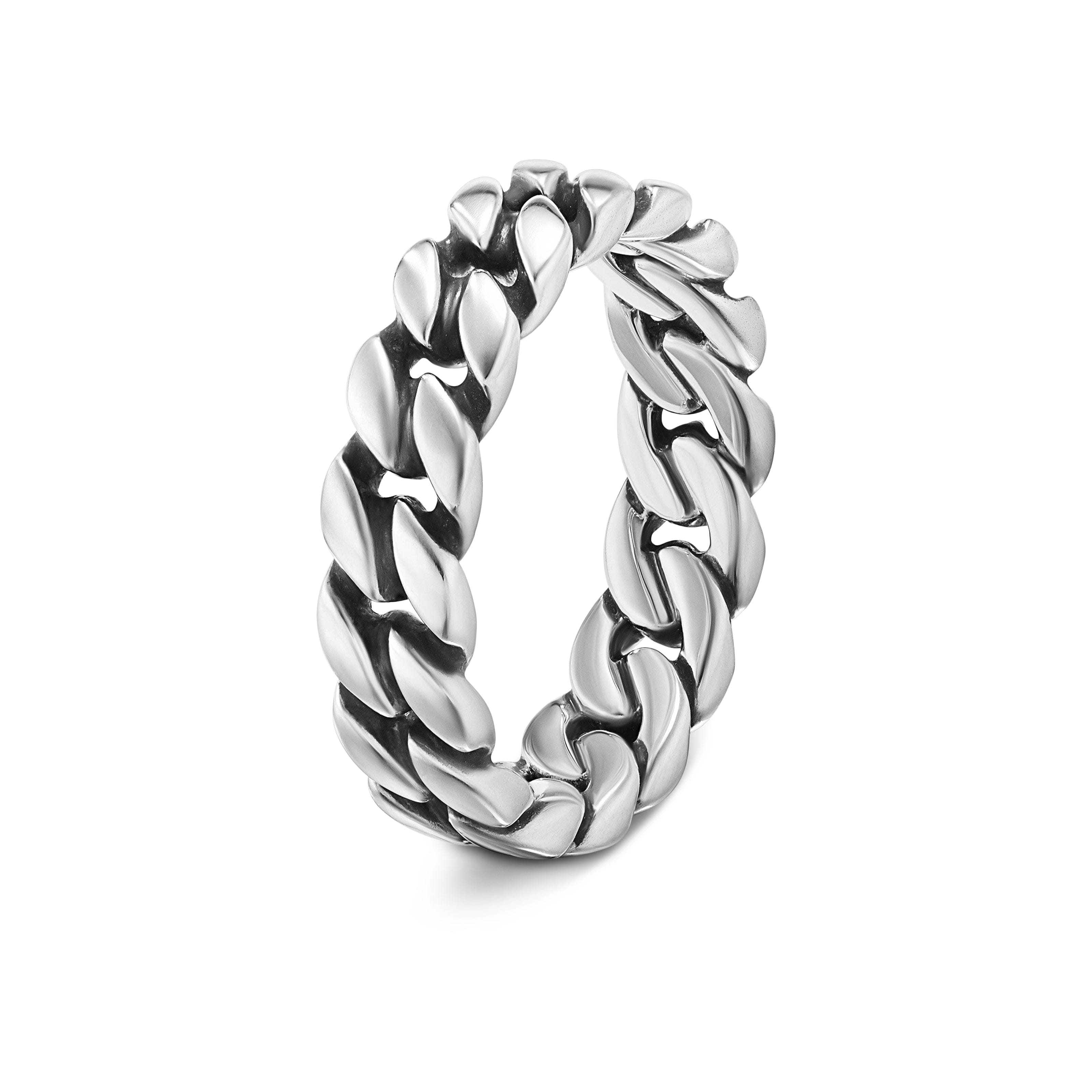 David Yurman Chain Collection Ring in Sterling Silver