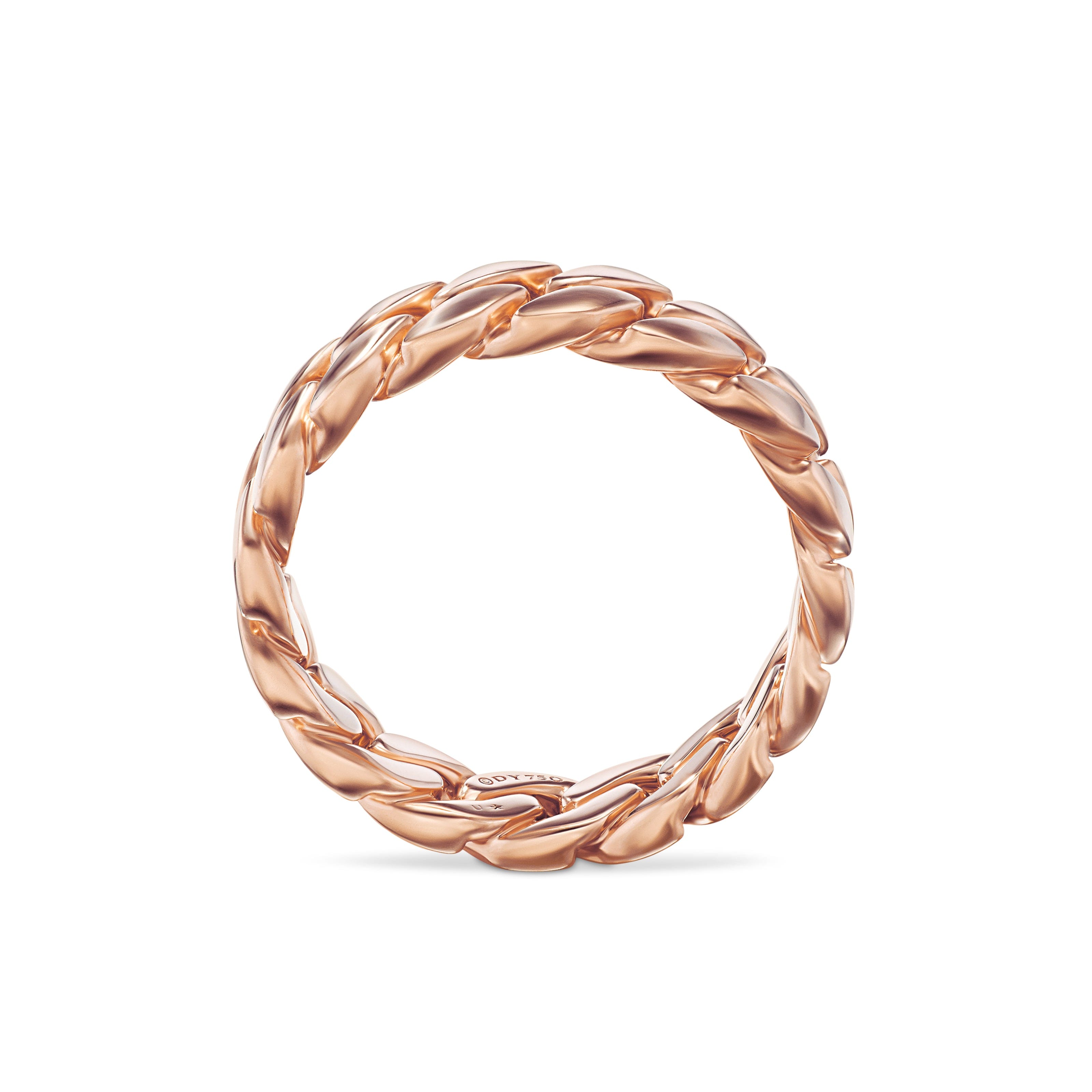 David Yurman Chain Collection Ring in 18K Rose Gold