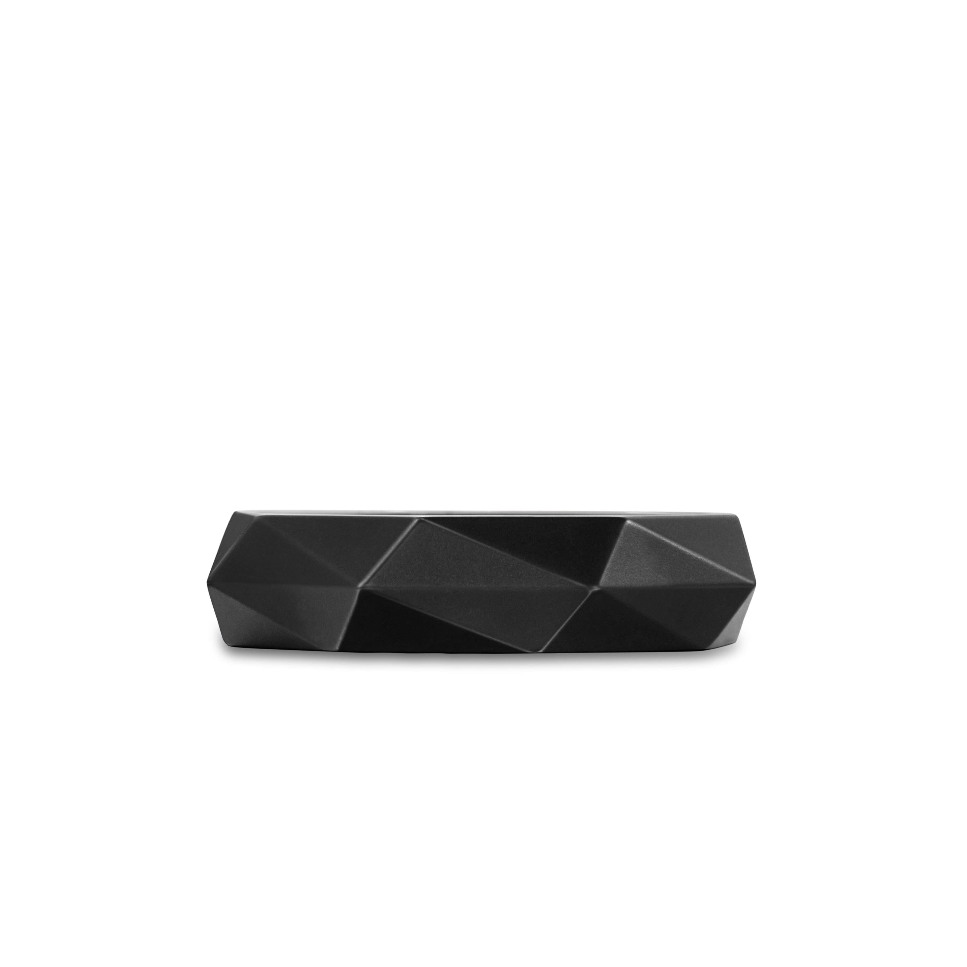 David Yurman Faceted Collection Ring in Black Titanium