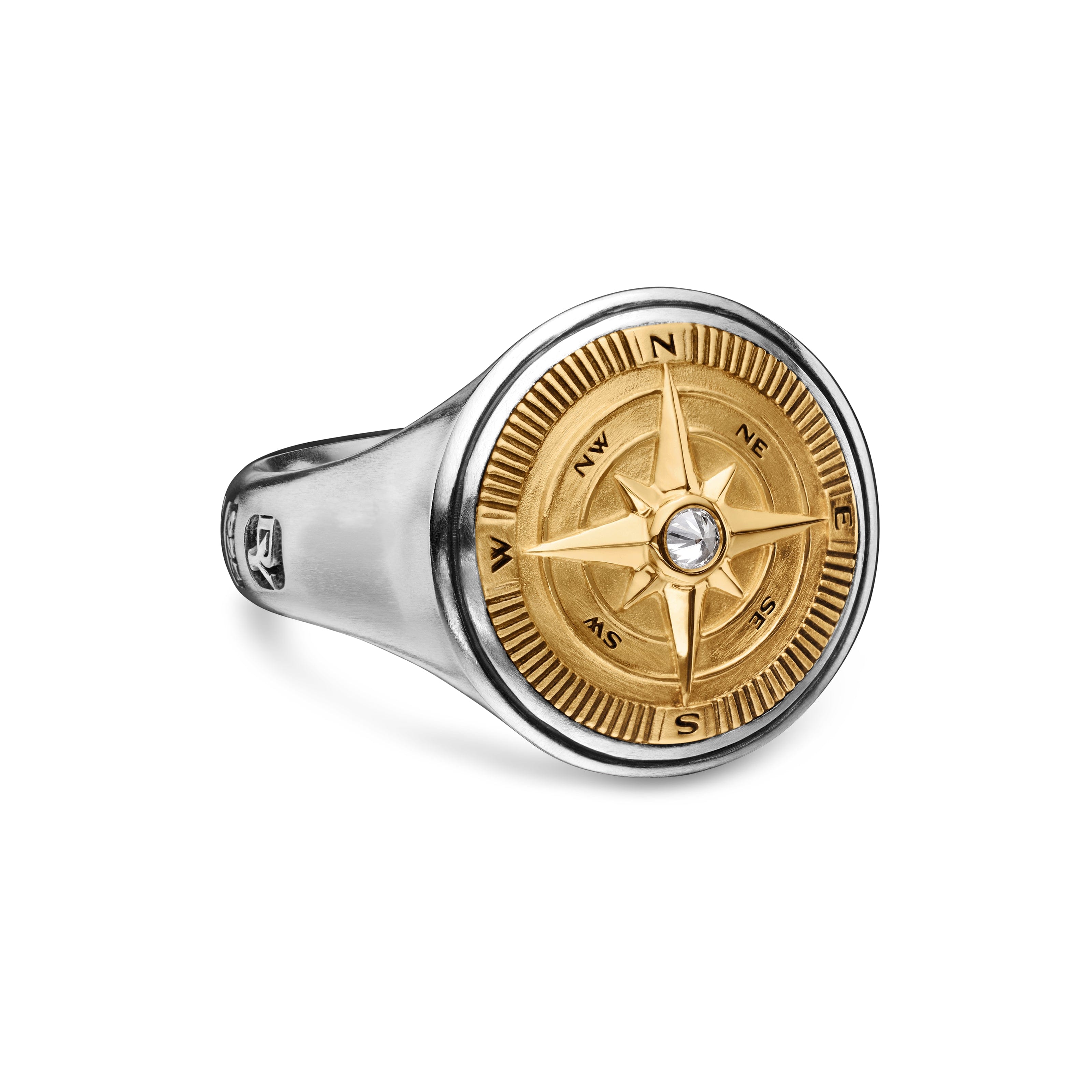 David Yurman Maritime® Collection Ring in Sterling Silver and 18k Gold
