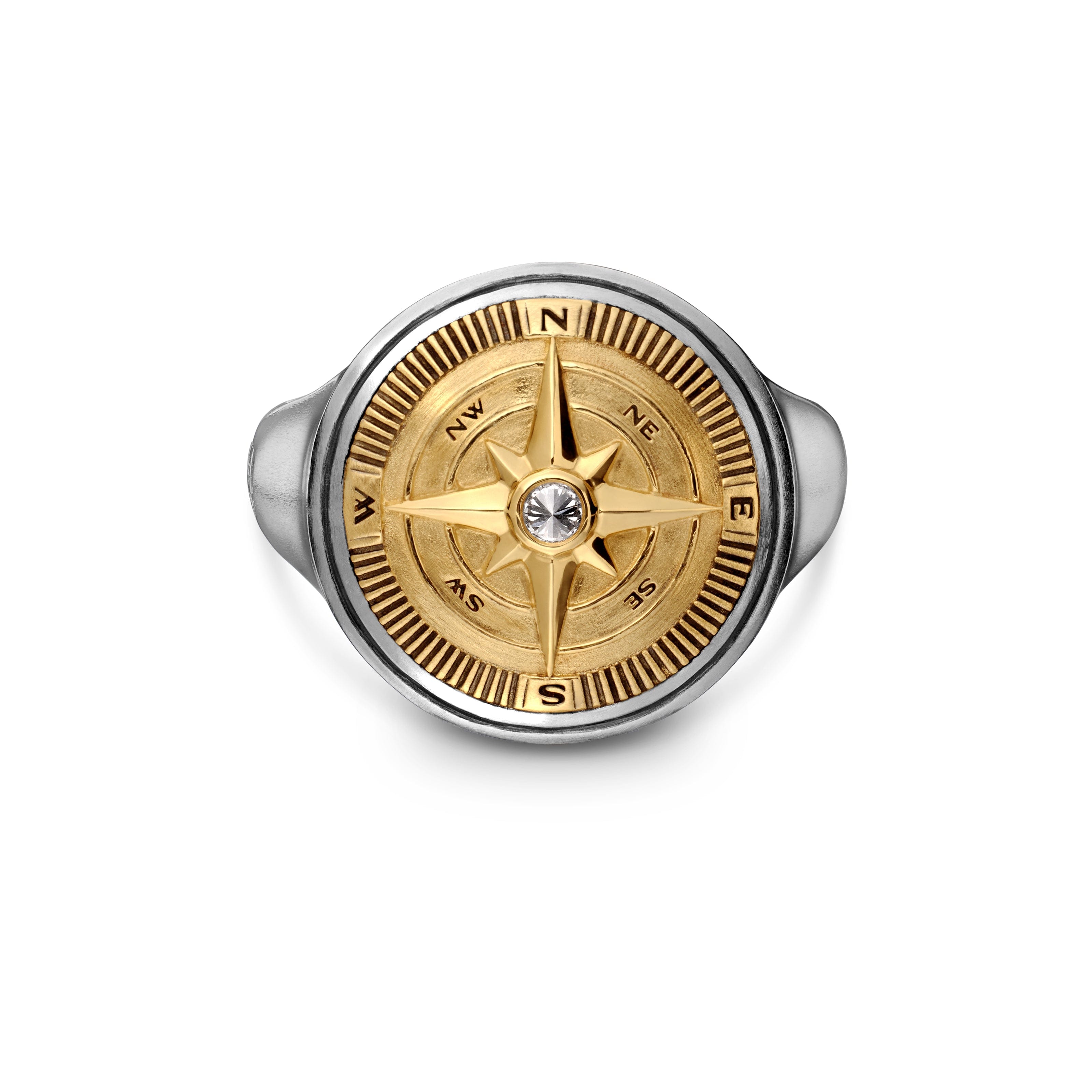 David Yurman Maritime® Collection Ring in Sterling Silver and 18k Gold