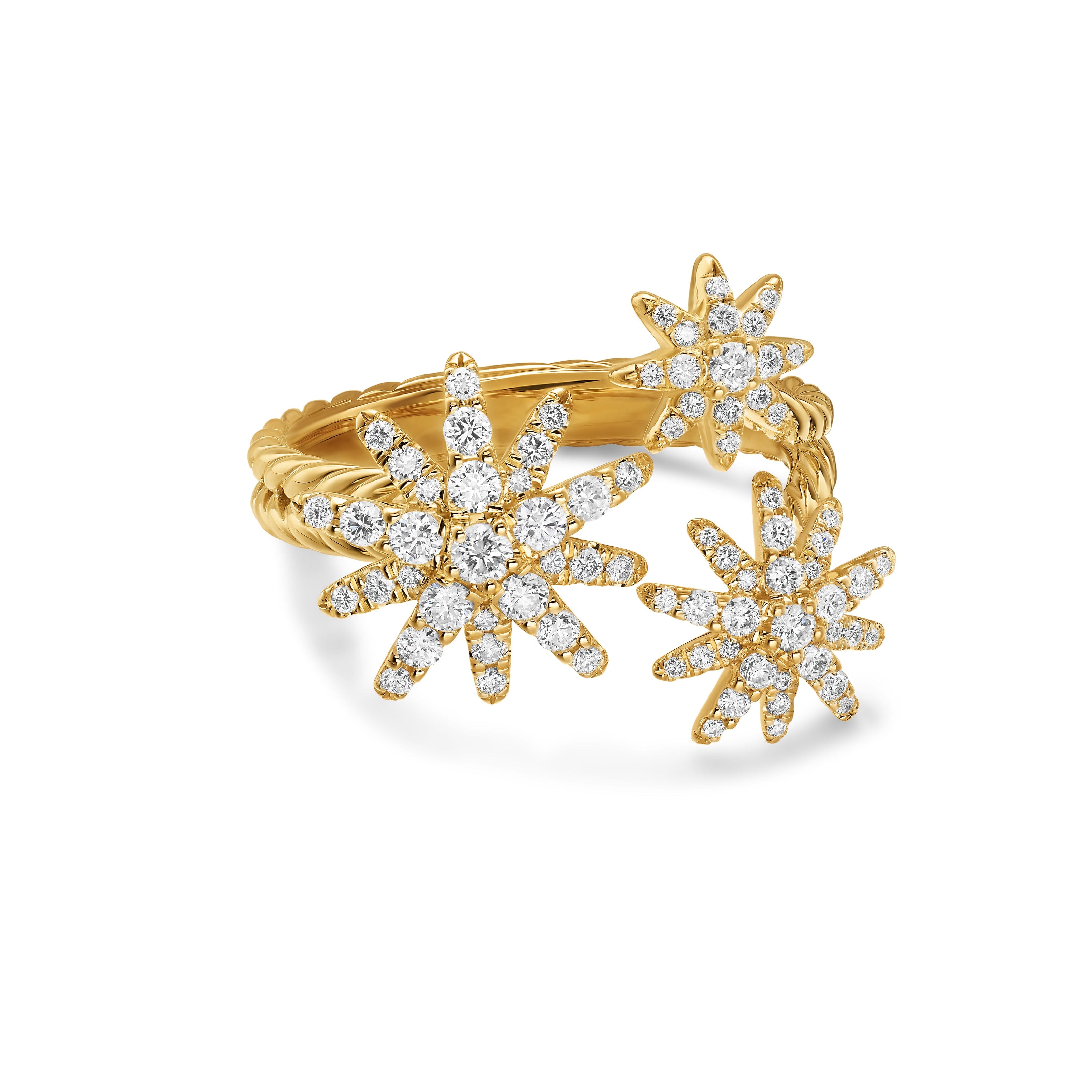 David Yurman Starburst Collection Ring in 18K Yellow Gold